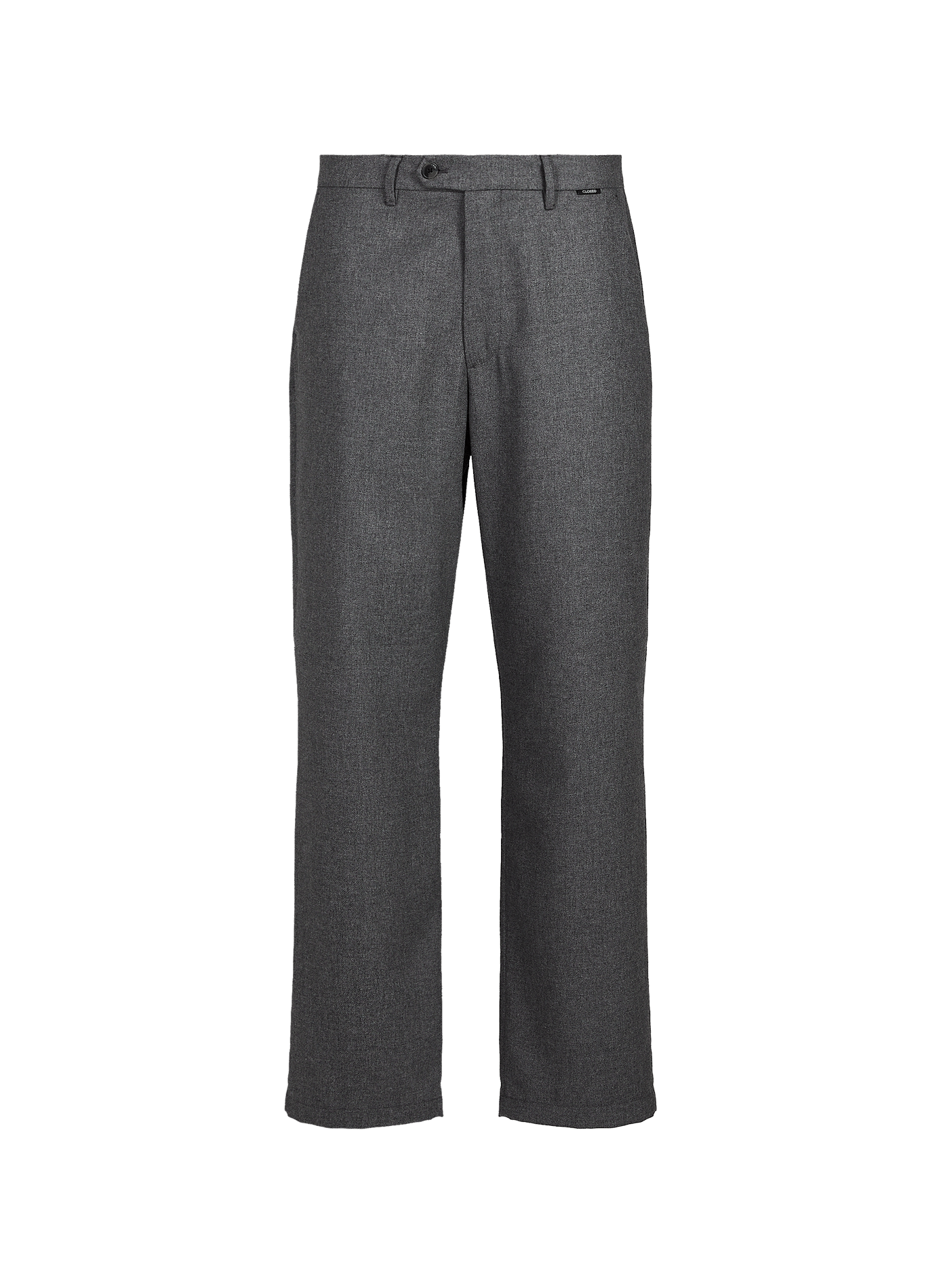 Gerade geschnittene Hose aus Mischwolle CLOSED Grau
