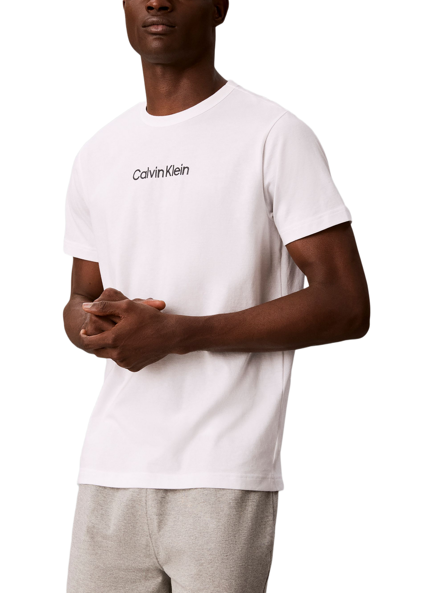 T-shirt en coton  | Blanc CALVIN KLEIN Homme