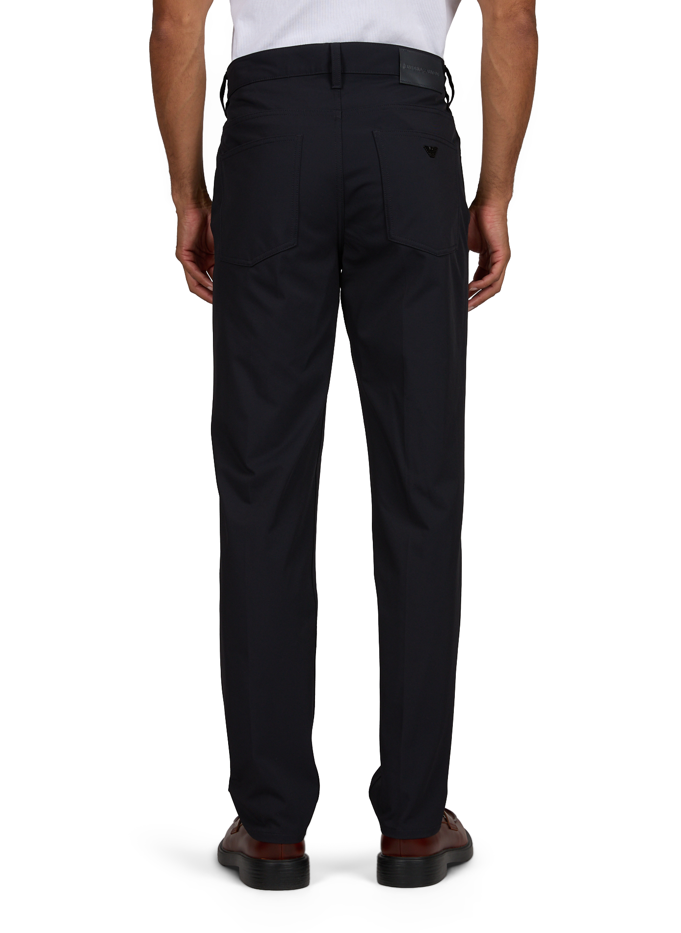 Chino-Hose einfarbig EMPORIO ARMANI Blau