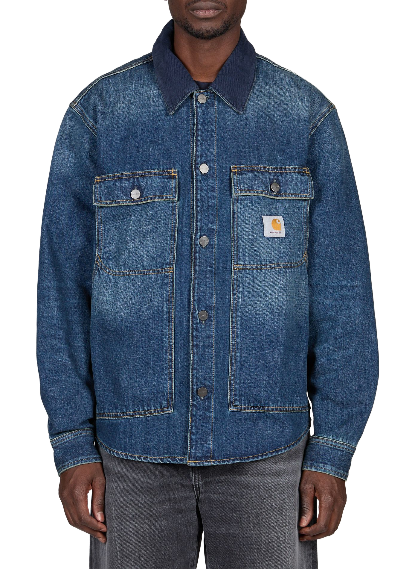 Weite Overshirt Oakland Shirt aus Baumwolle CARHARTT WIP Blau