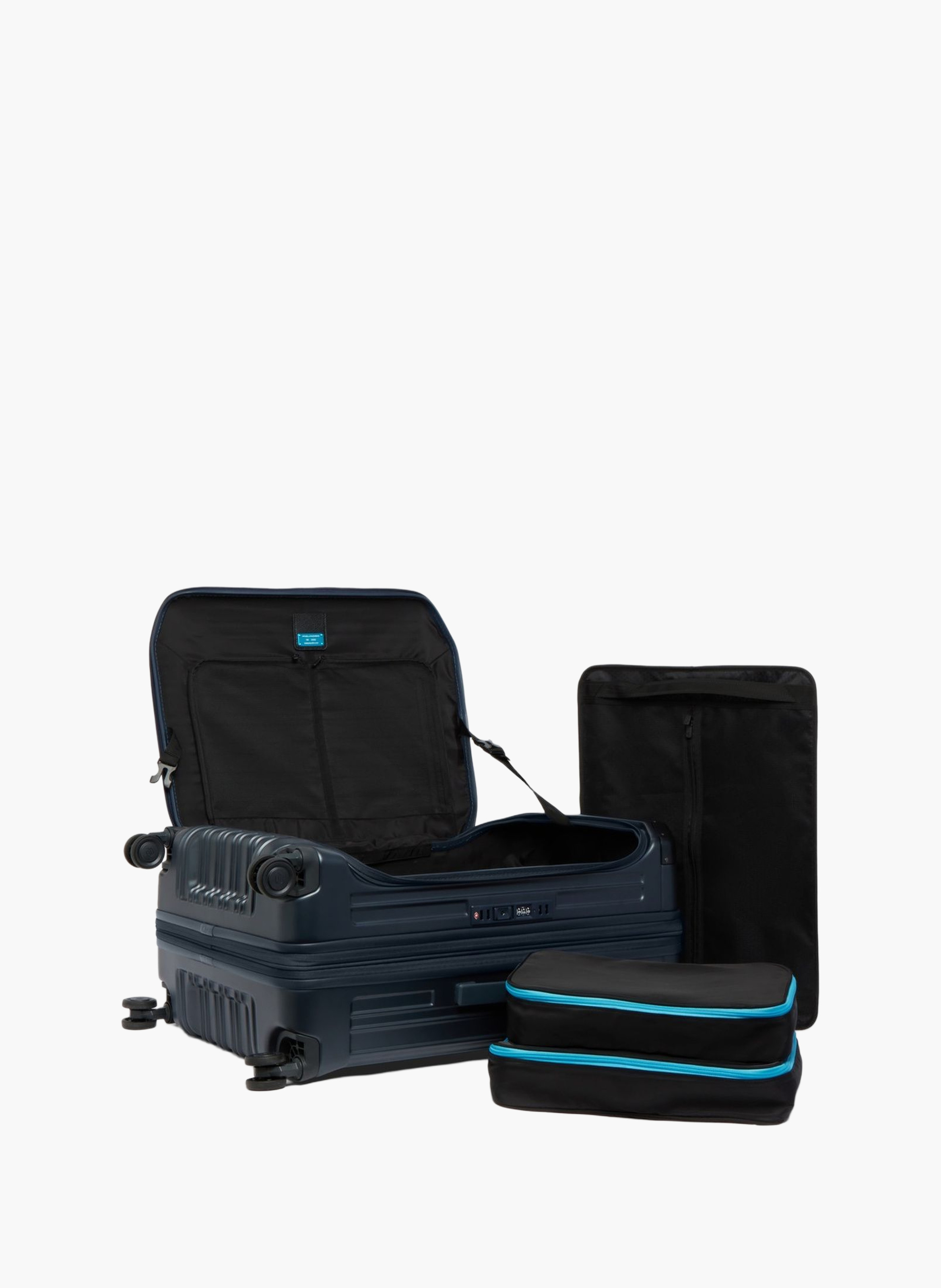 Valise taille moyenne à 4 roues expansible PIQUADRO Bleu