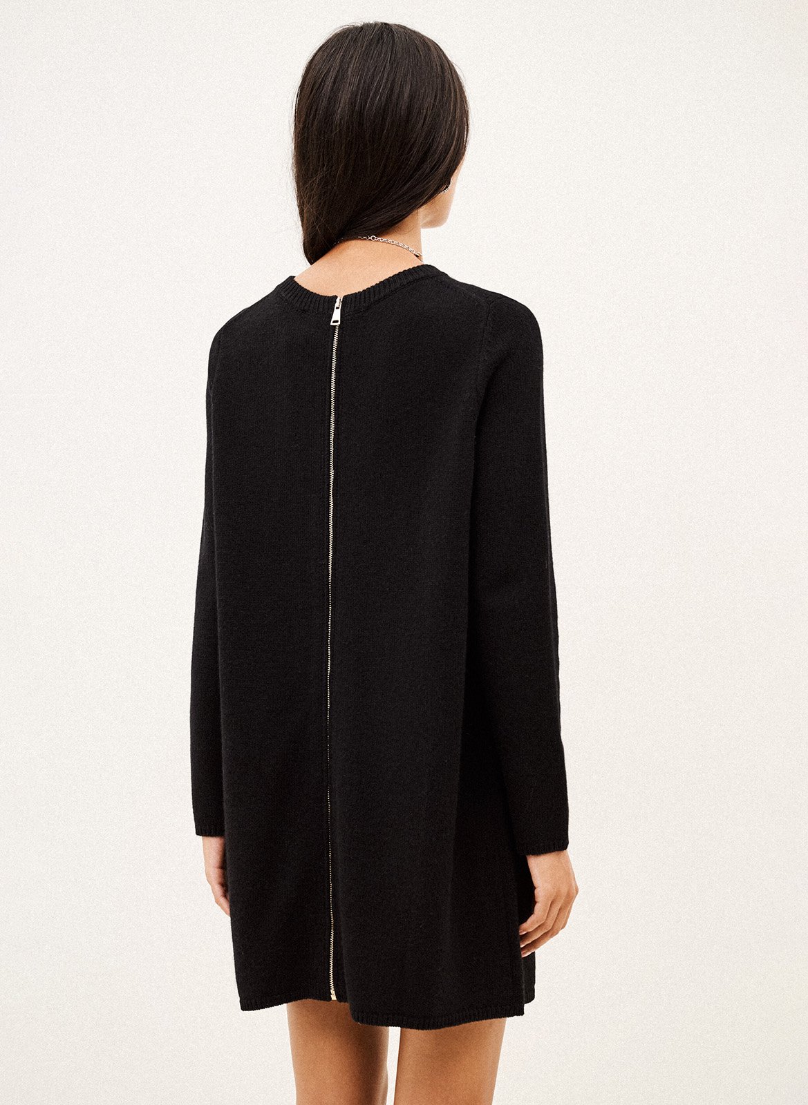 Robe droite en laine mélangée atess BA&SH Noir