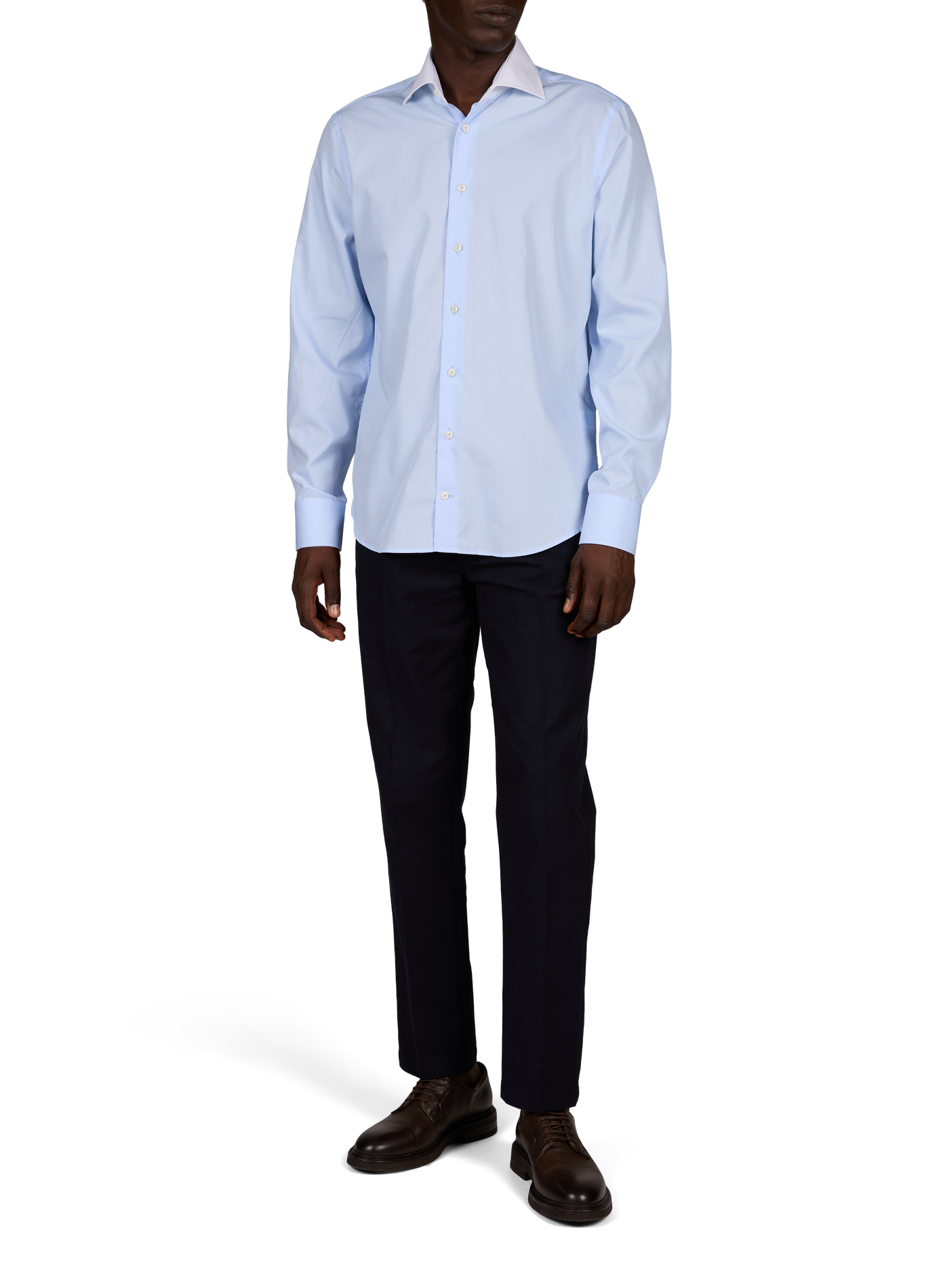 Solid shirt with contrast collar VAN LAACK Blue