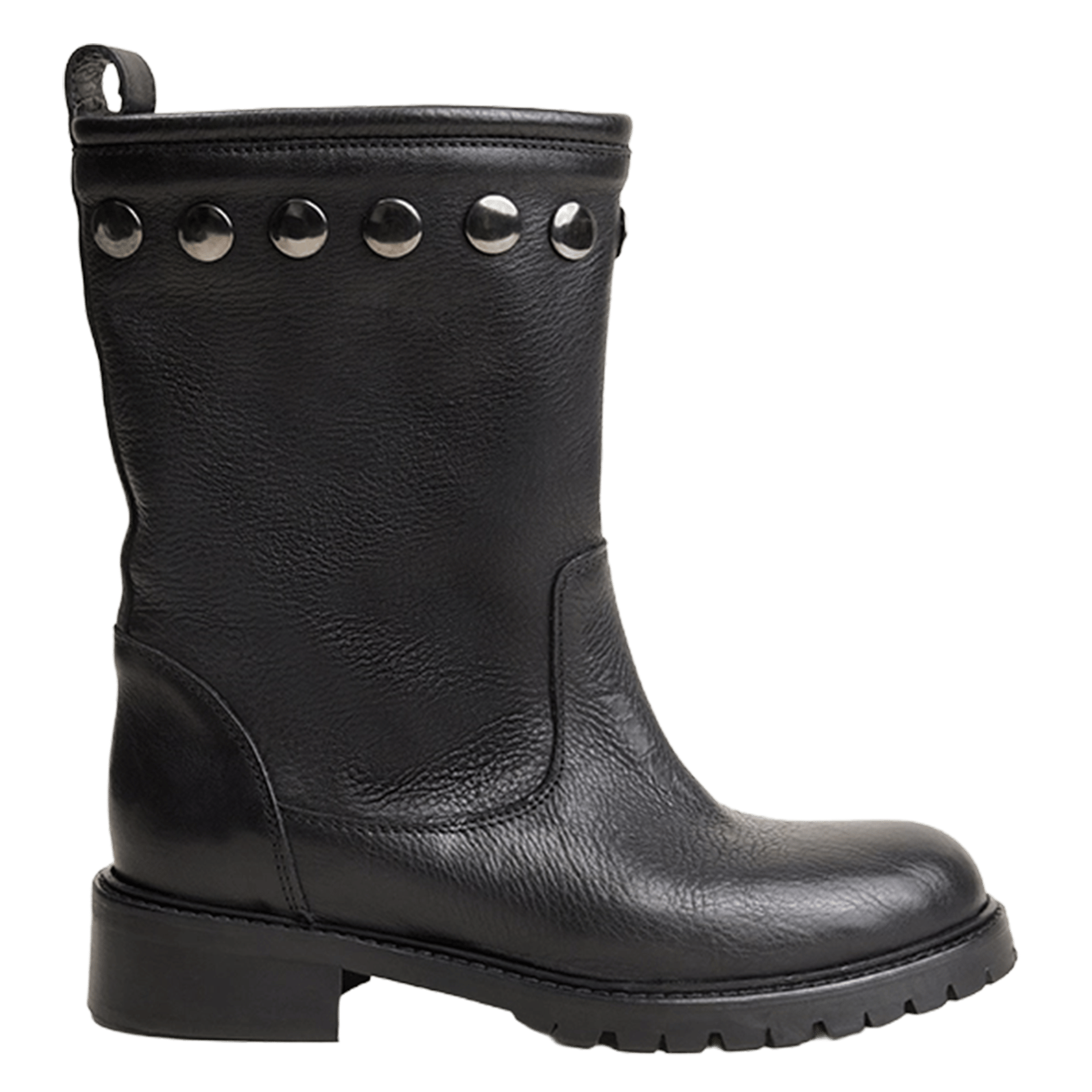 Bottes cloutées en cuir regan JONAK Noir