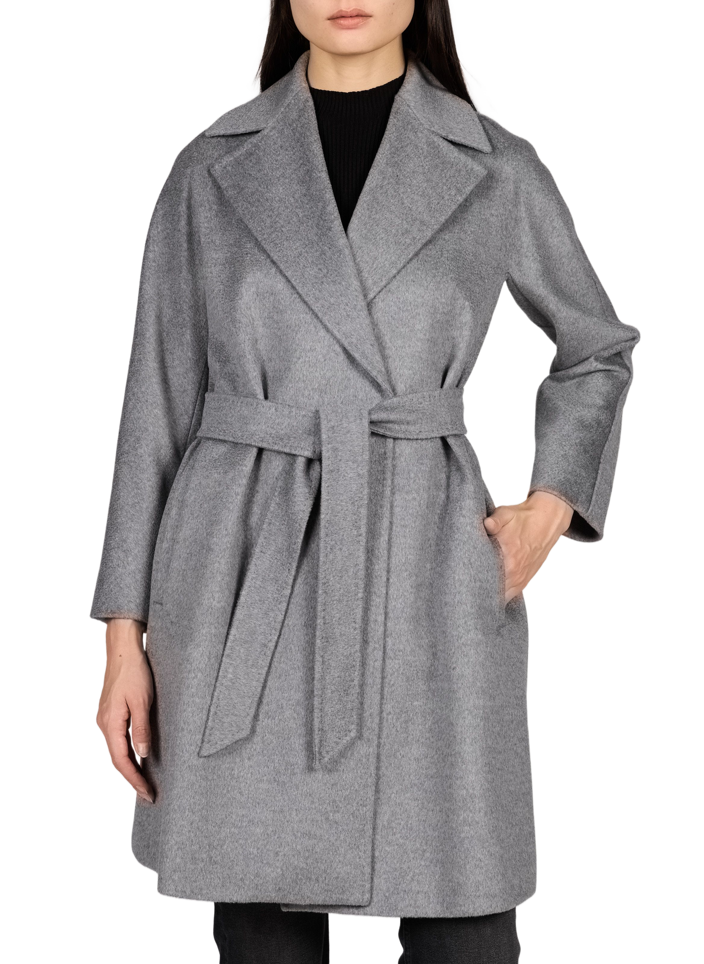 Rechte wollen jas MAX MARA STUDIO Grijs