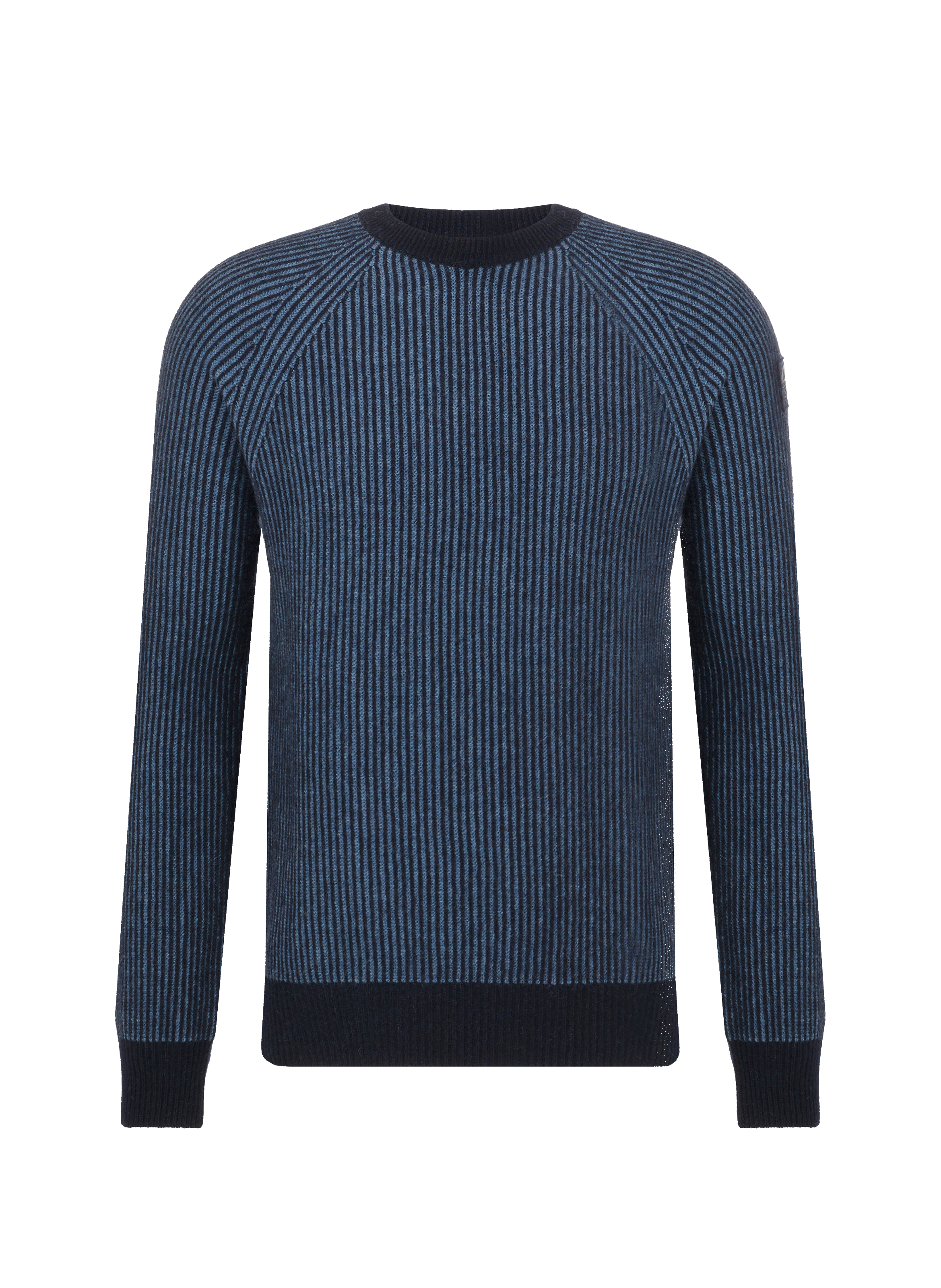 Pull rayé en laine mélangée