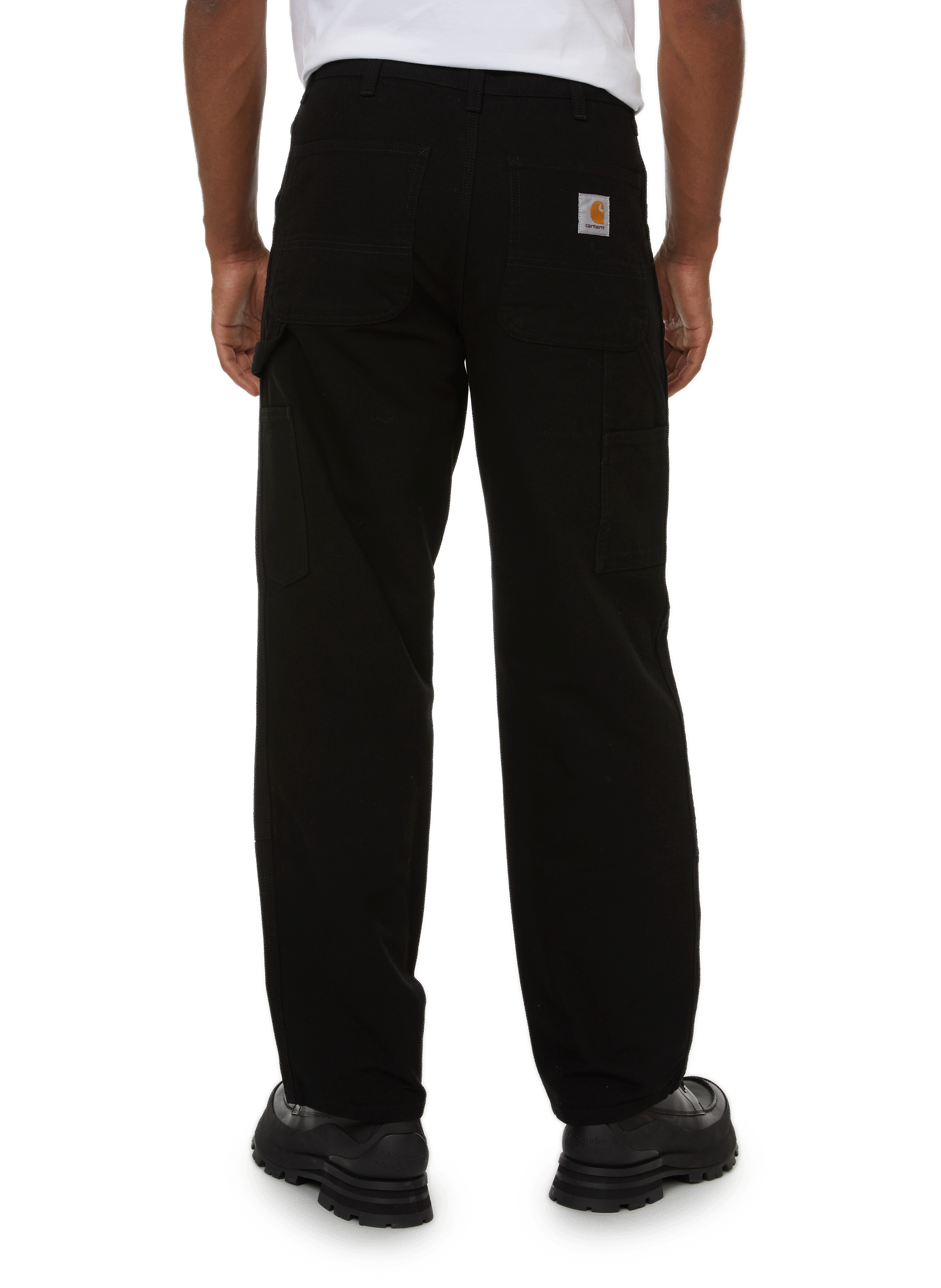 Wide-leg cotton trousers CARHARTT WIP Black