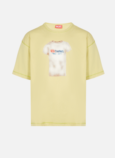 Übergroßes Baumwoll-T-Shirt GrünDIESEL 