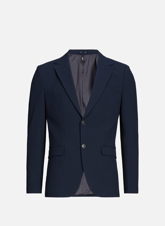 Slim fit seersucker blazer Blue by SELECTED SELECTED Slim fit seersucker blazer Blue