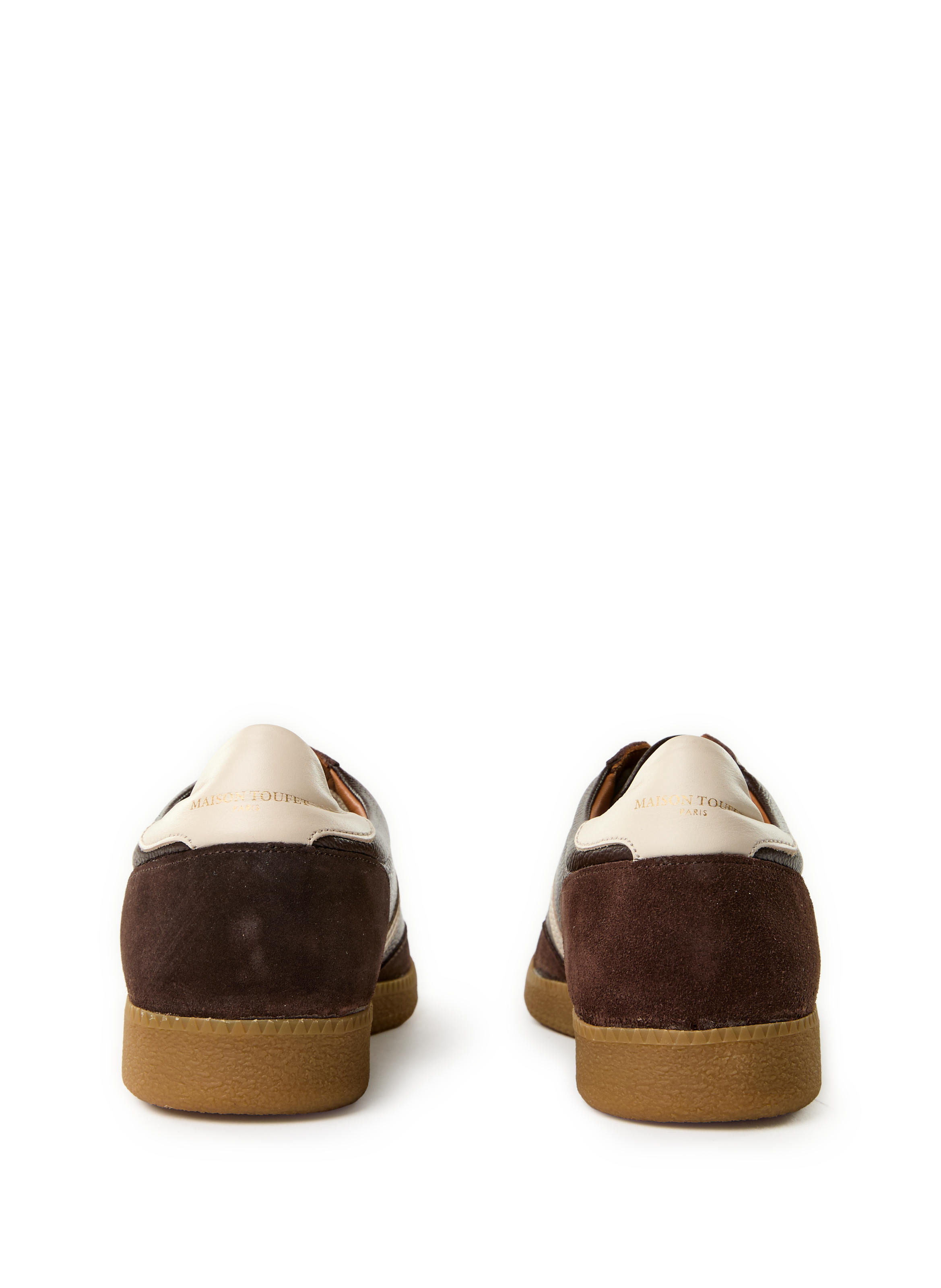 Baskets Solveig en cuir MAISON TOUFET Marron