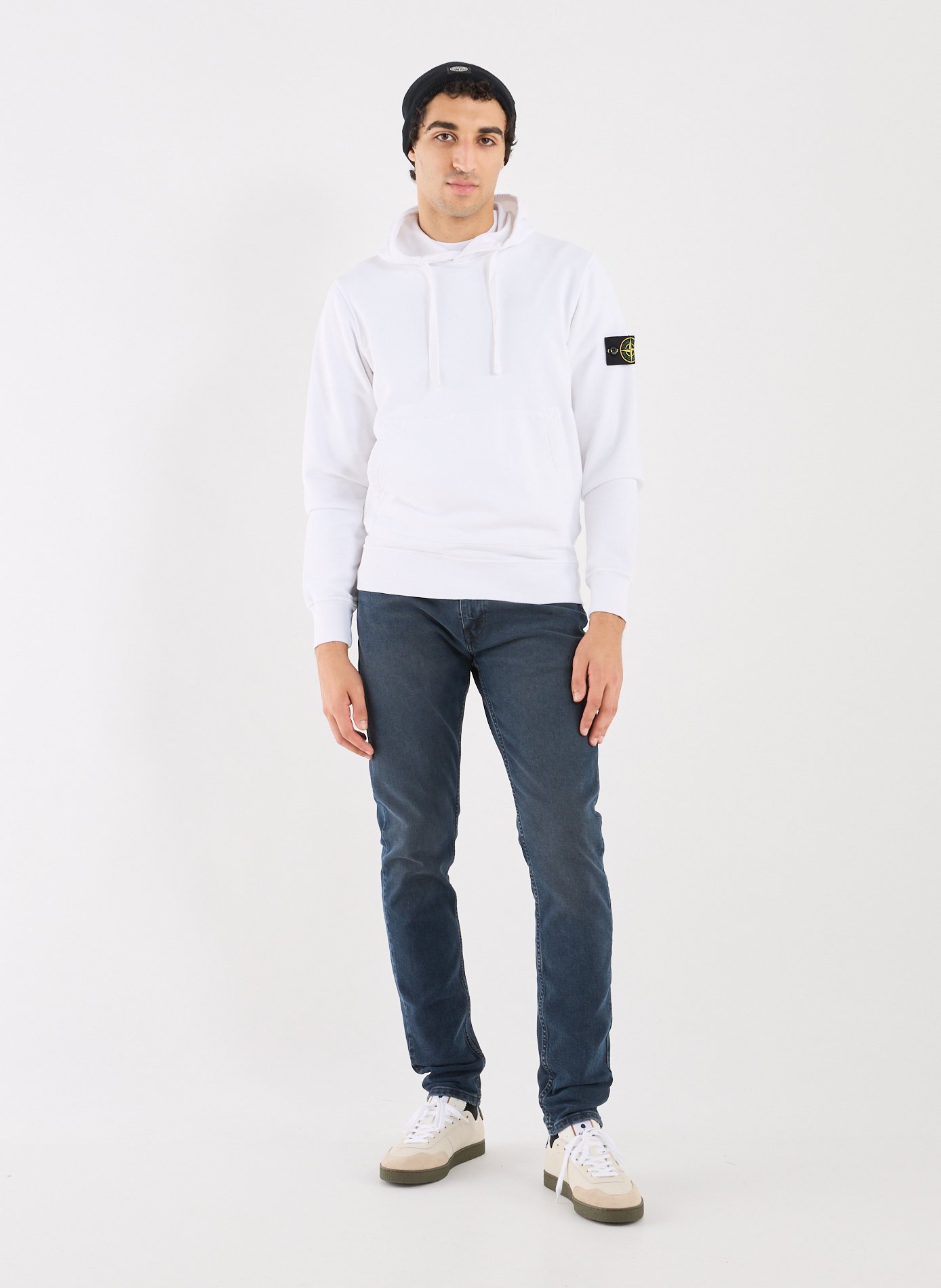 Cotton Hooded Sweatshirt STONE ISLAND White