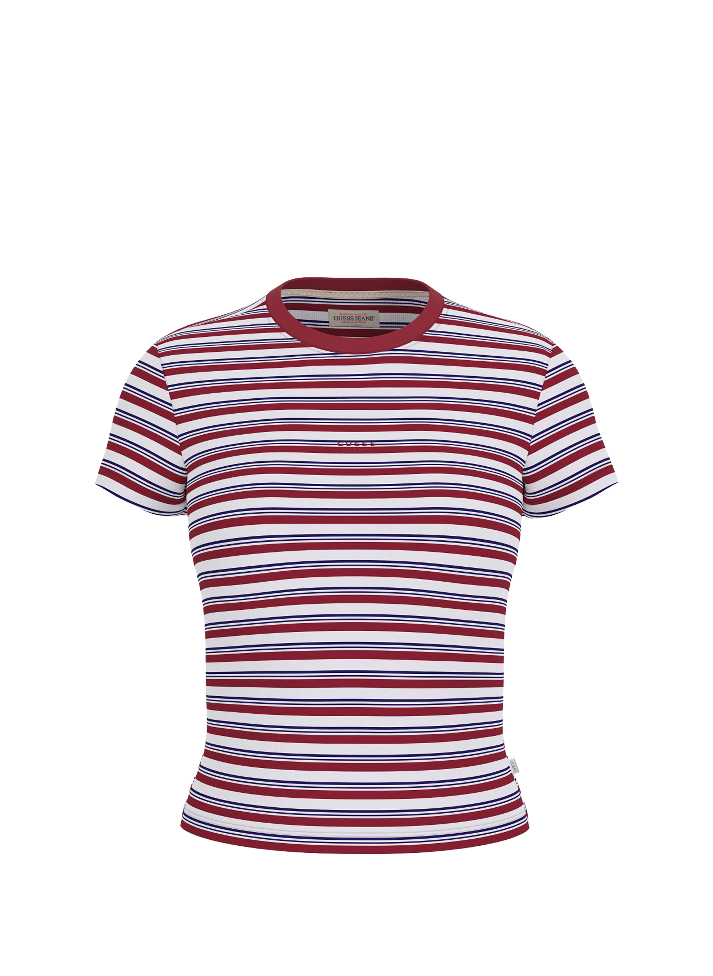 GUESS Striped T-shirt Red