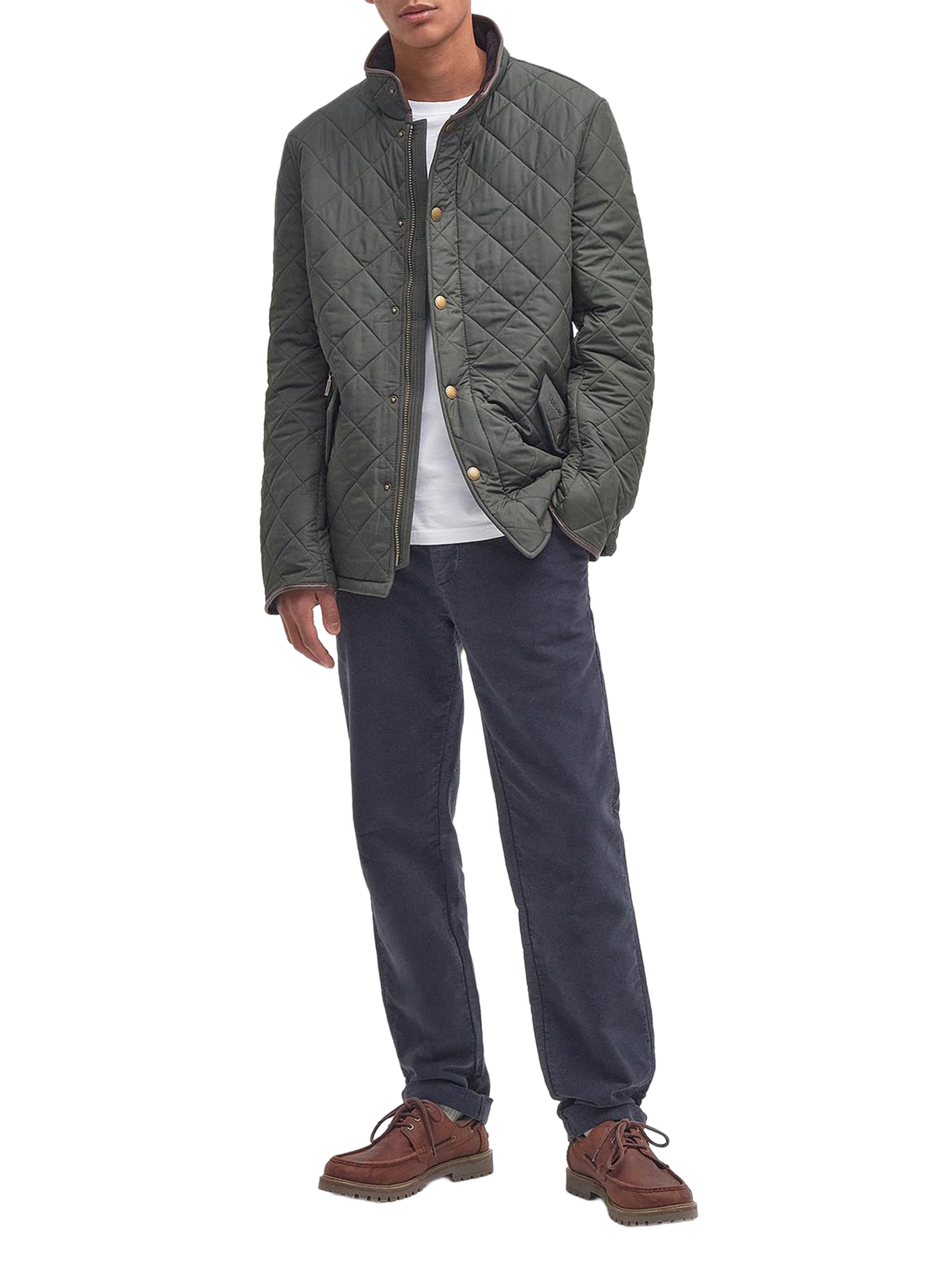 Blouson droit col montant BARBOUR Vert