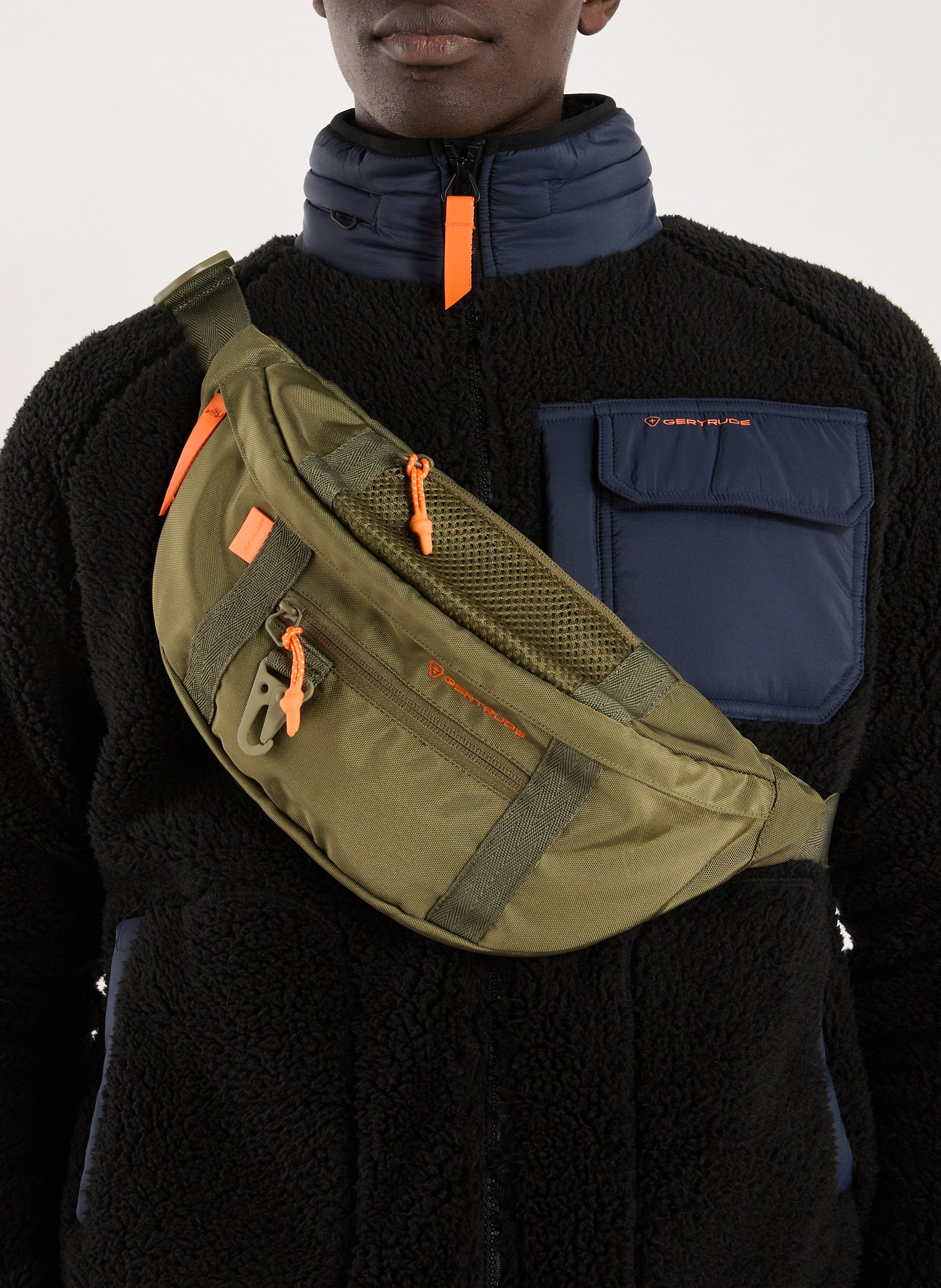 Sac banane Pitou uni zippé GERTRUDE ET GASTON Kaki