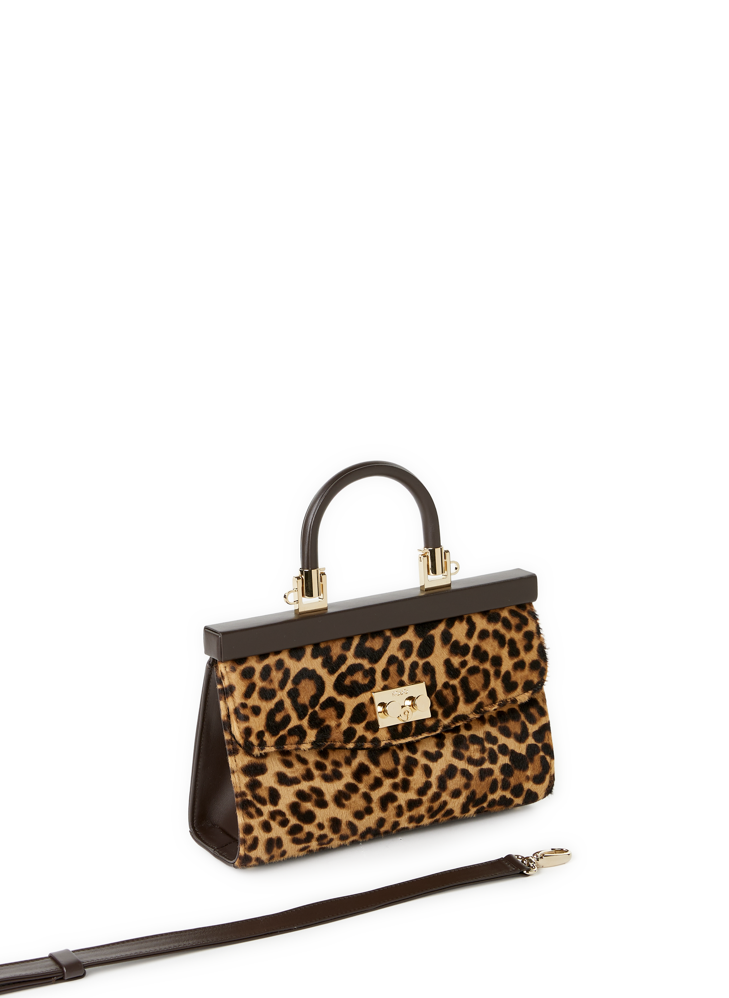 Leopard print leather bag RODO Multicolour