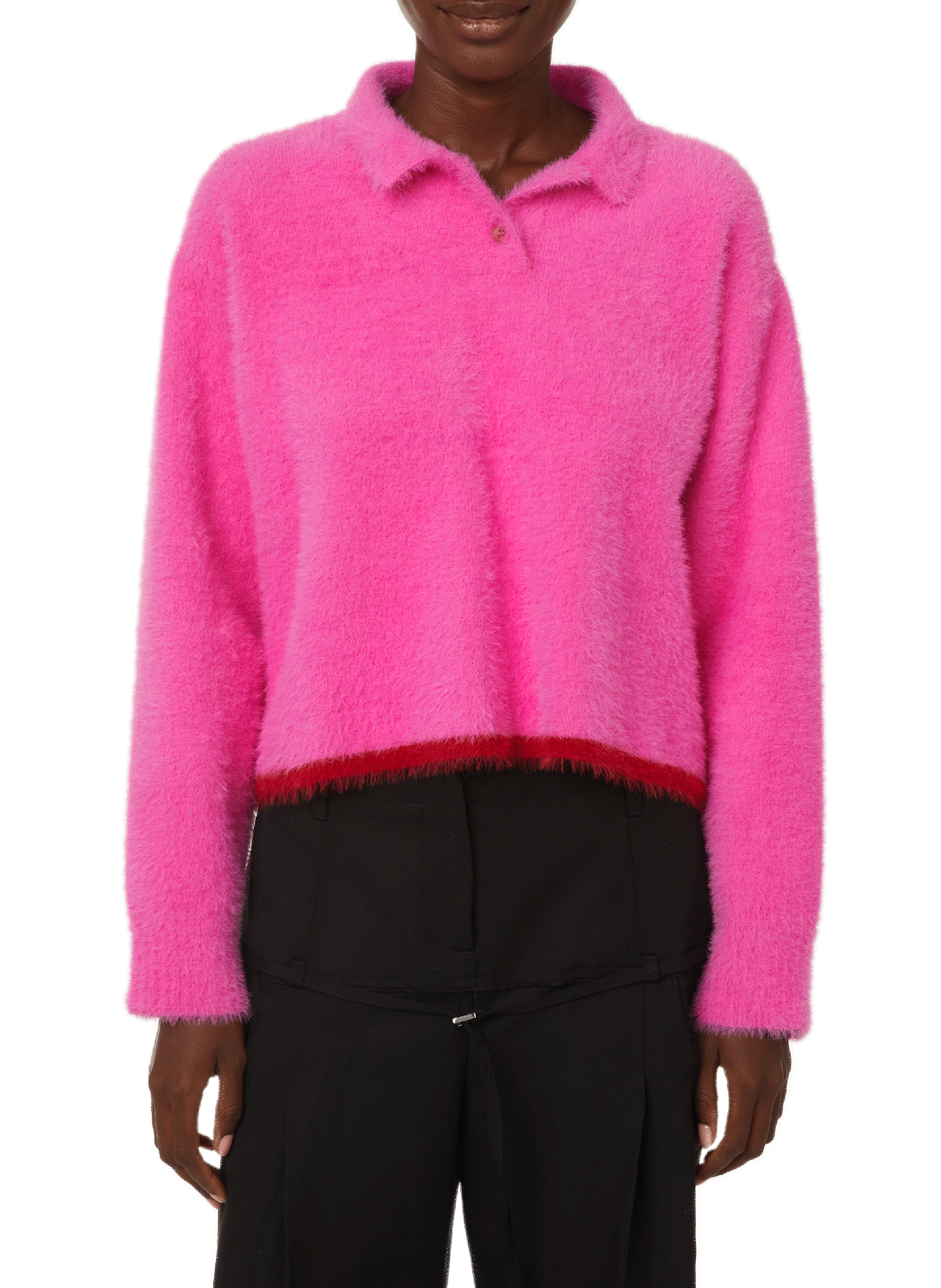 JACQUEMUS Le Polo Neve polo jumper Pink
