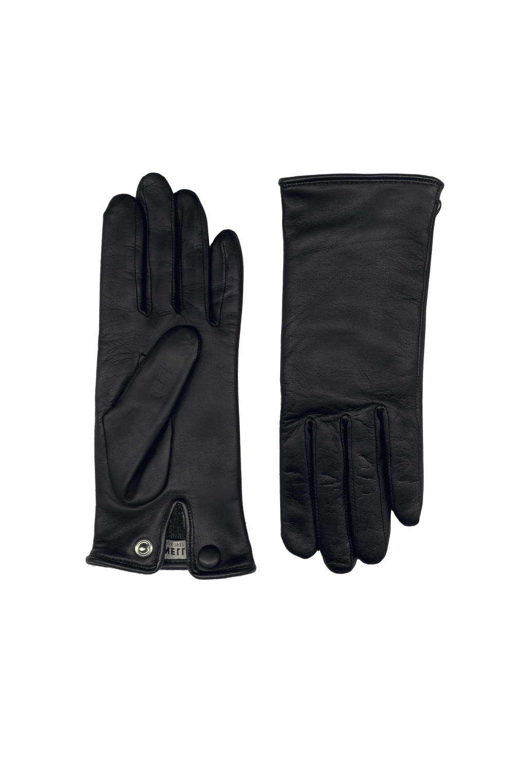 Gants agatha femme cuir doublés alpaga AGNELLE Noir