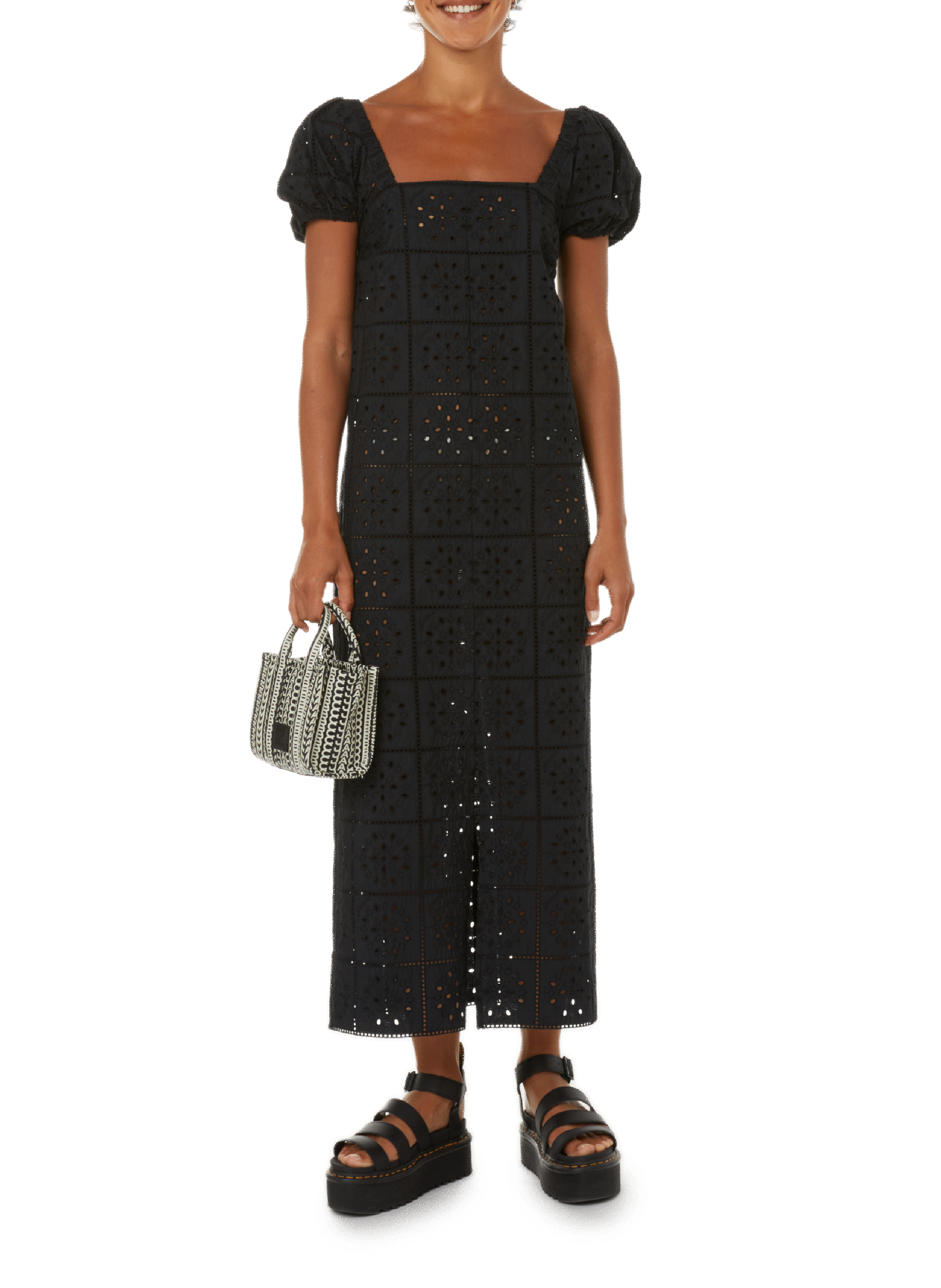 Mini sac The Micro Tote en cuir MARC JACOBS Multicolore