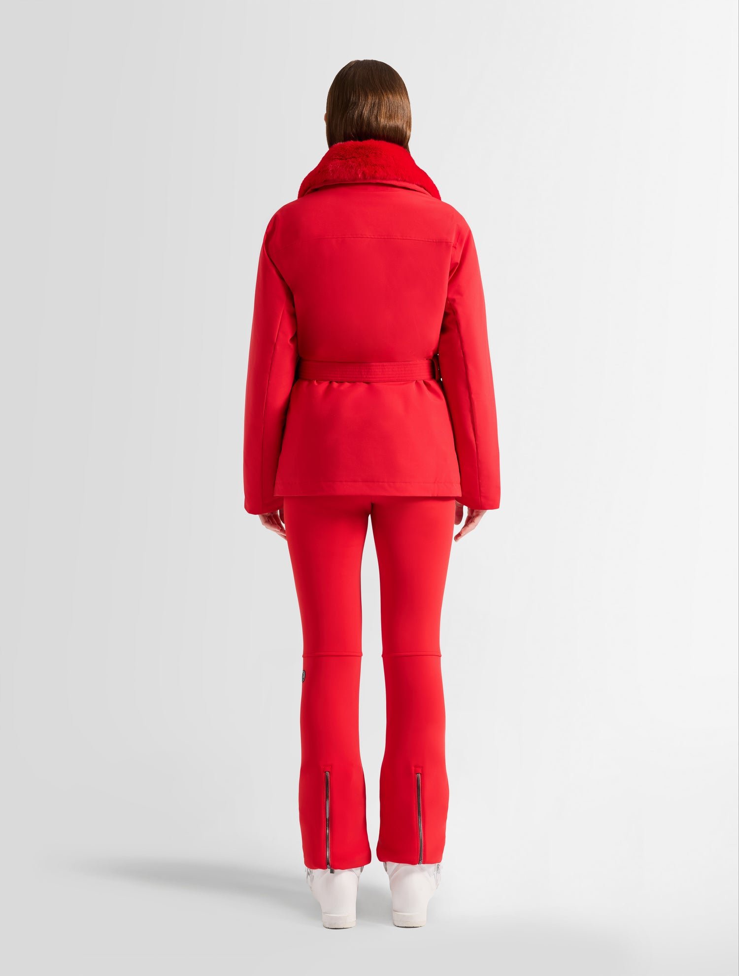 Veste de ski dessa col tailleur coupe regular FUSALP Rouge