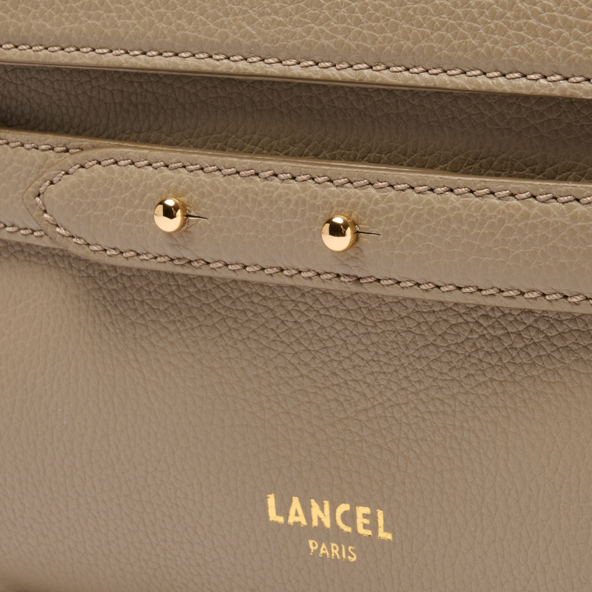 Sac porté main faubourg de lancel en cuir LANCEL Beige