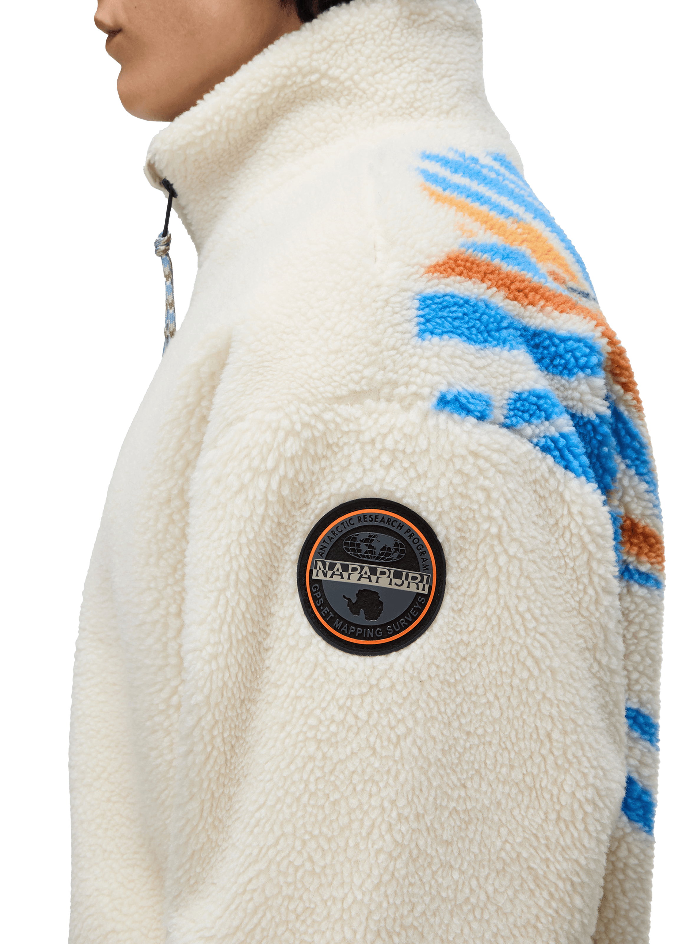 Fleece zip-up sweatshirt NAPAPIJRI Beige