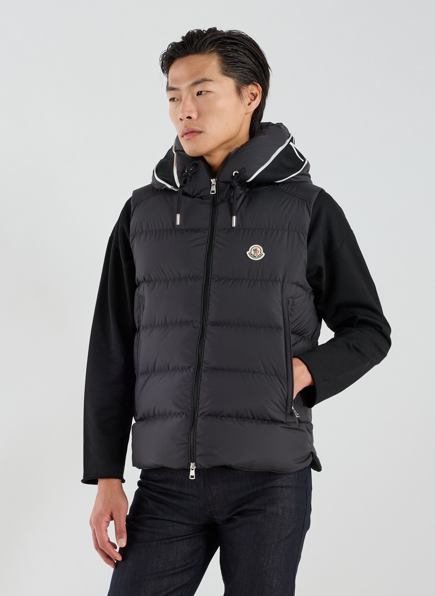 MONCLER Veste sans manches Cardamine Black