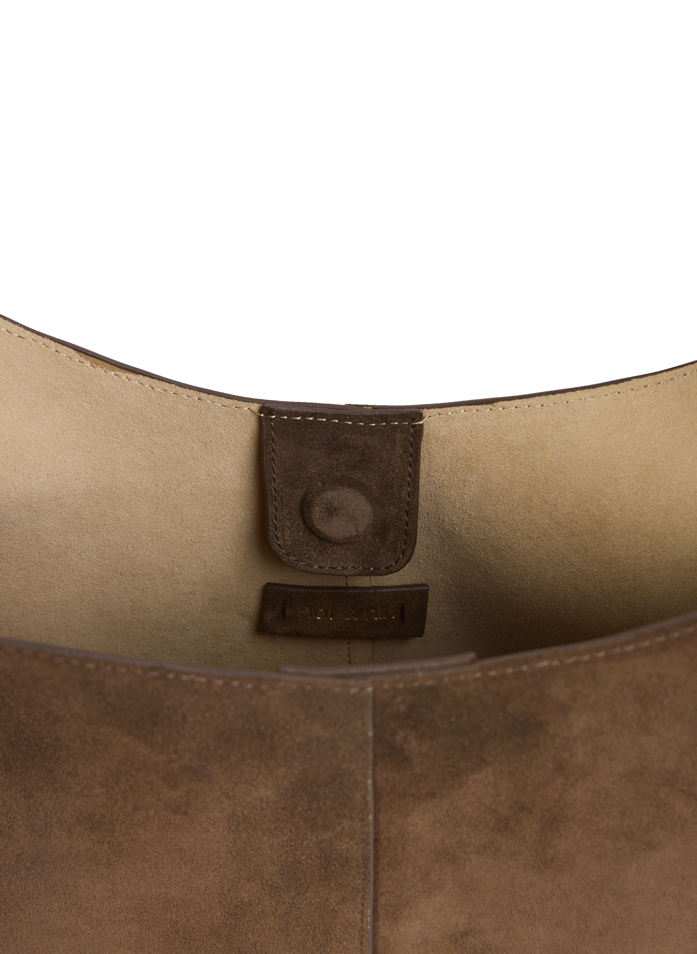 Sac Donna porté épaule en cuir suédé NAT & NIN Marron