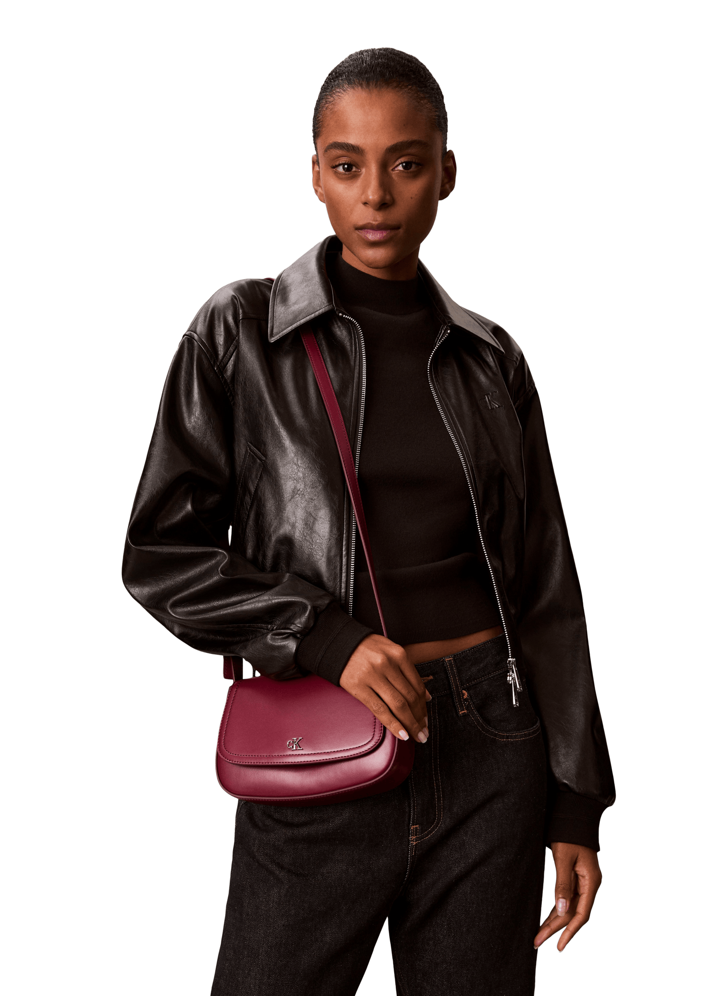 Sac bandoulière à rabat CALVIN KLEIN Rouge