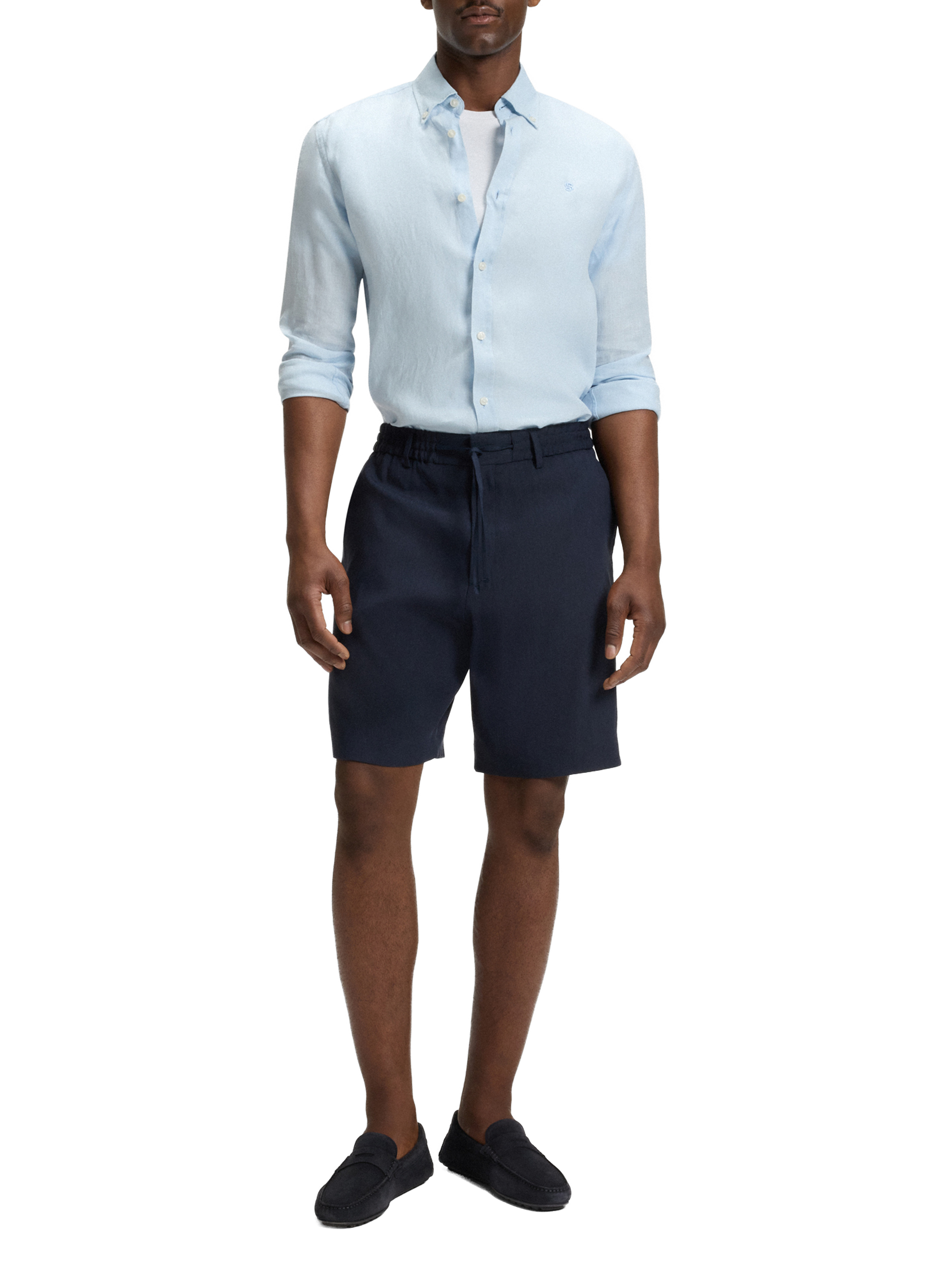 Noel suede cow leather moccasins BOSS Blue