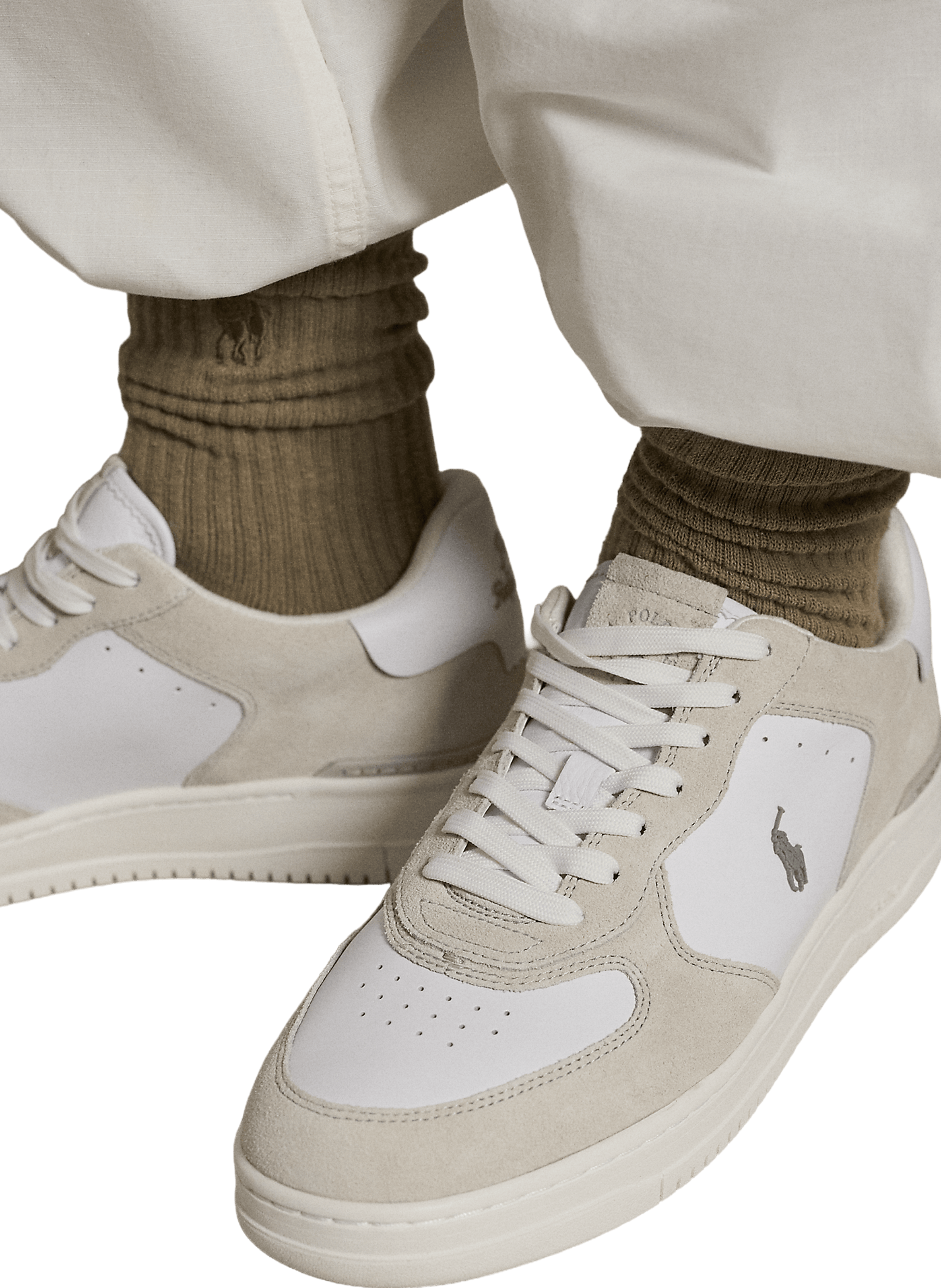 Low-top cow leather sneakers POLO RALPH LAUREN Multicolour