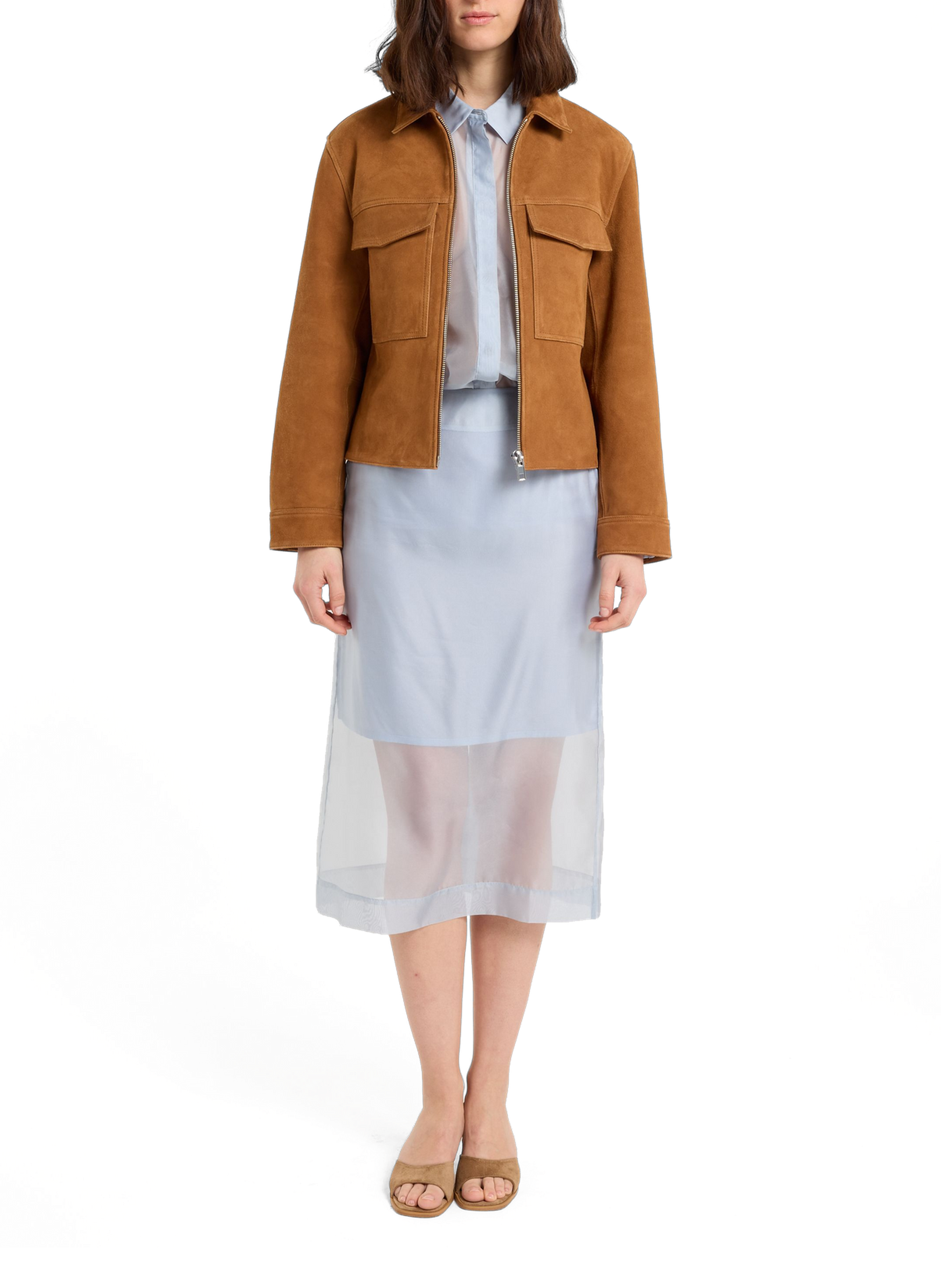 Midi transparent skirt by Wylo SAISON 1865 Blue