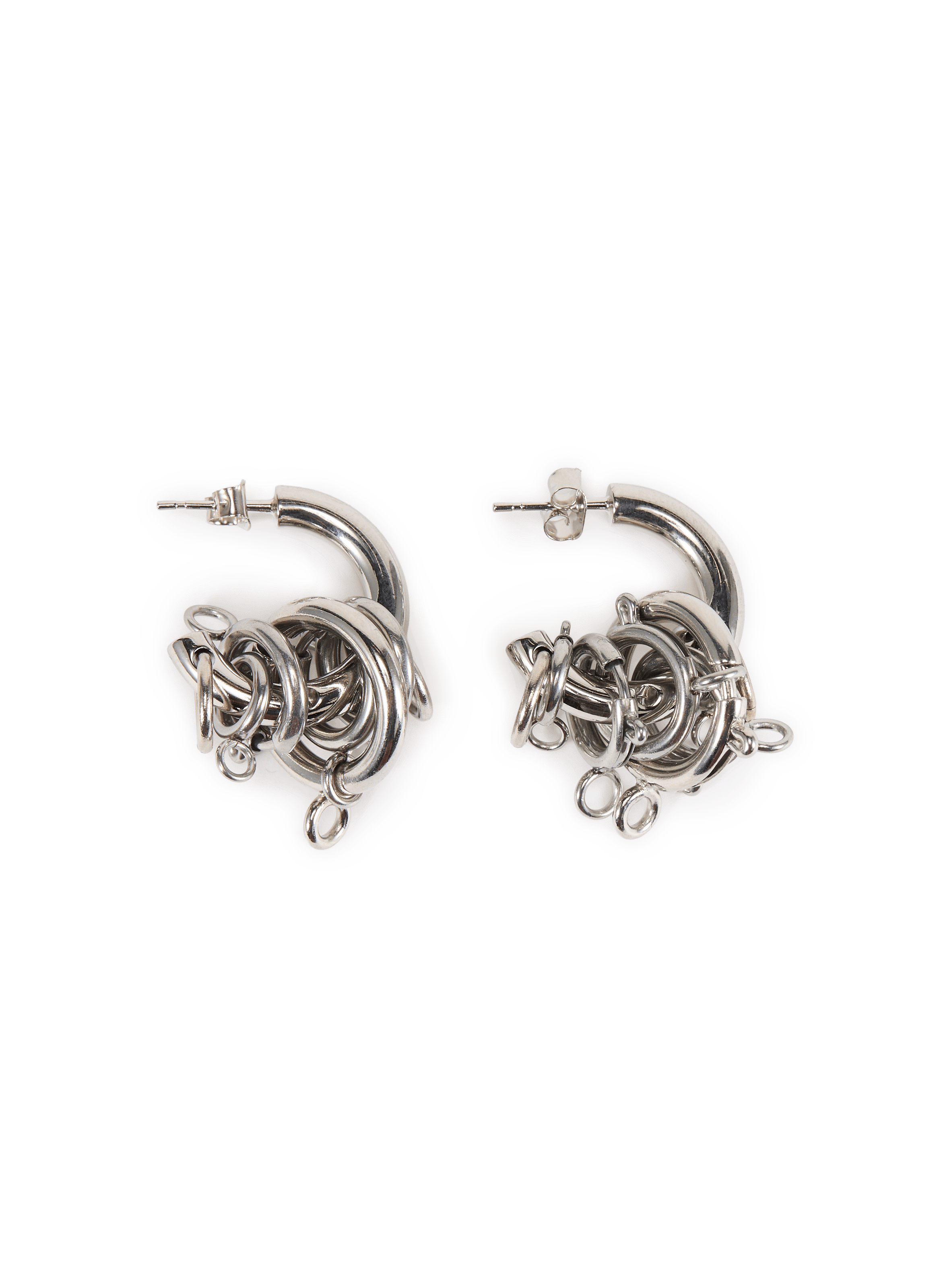 Boucles d'oreilles Jay en laiton JUSTINE CLENQUET Argent