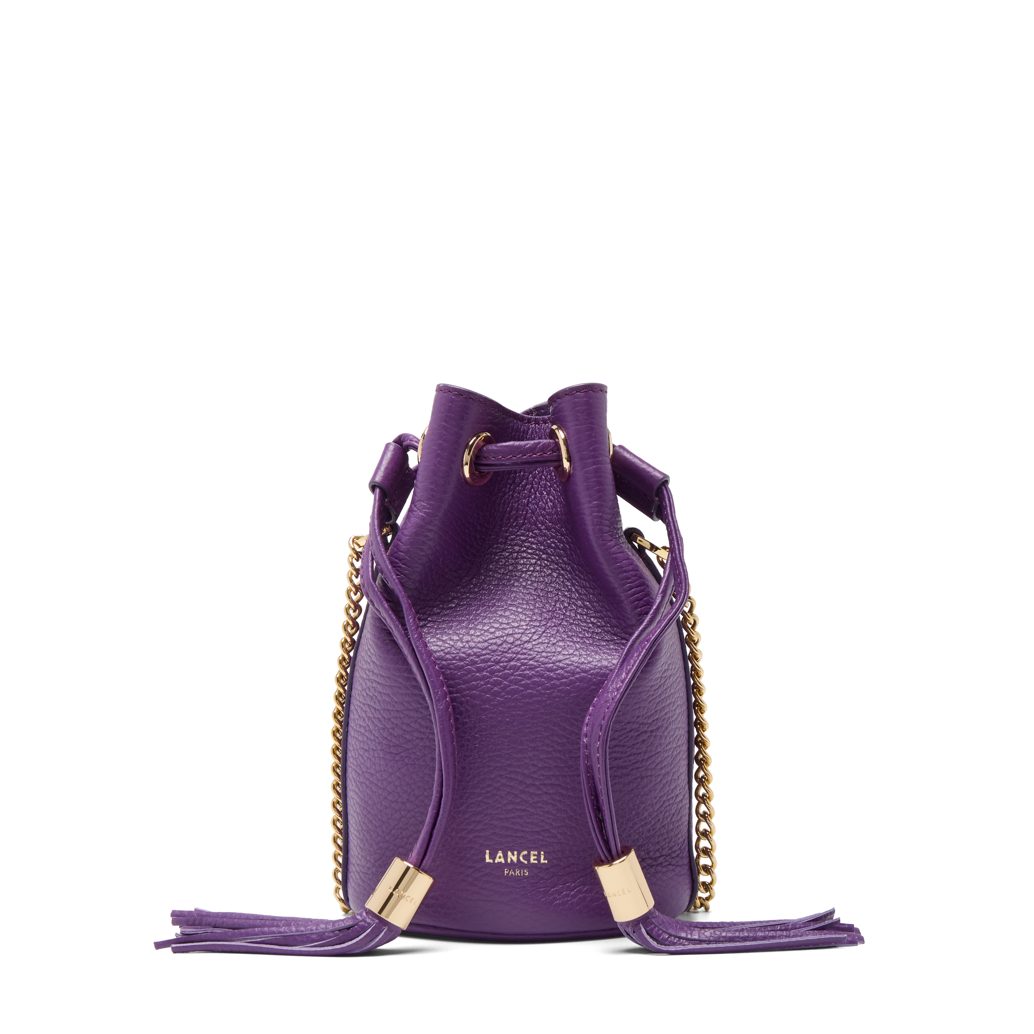 Mini sac seau premier flirt de lancel en cuir LANCEL Violet