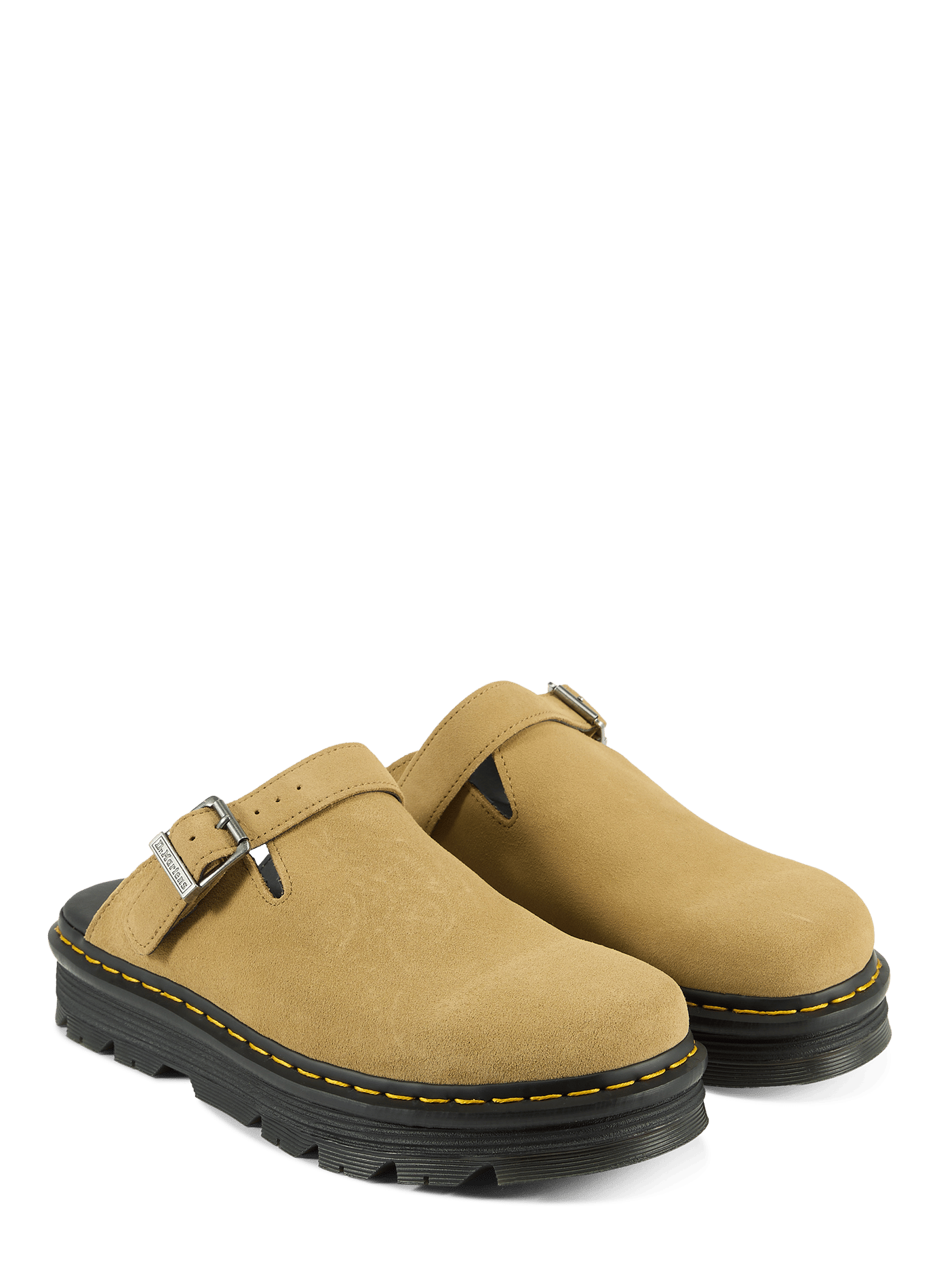 Calfskin Leather Mules DR. MARTENS Beige