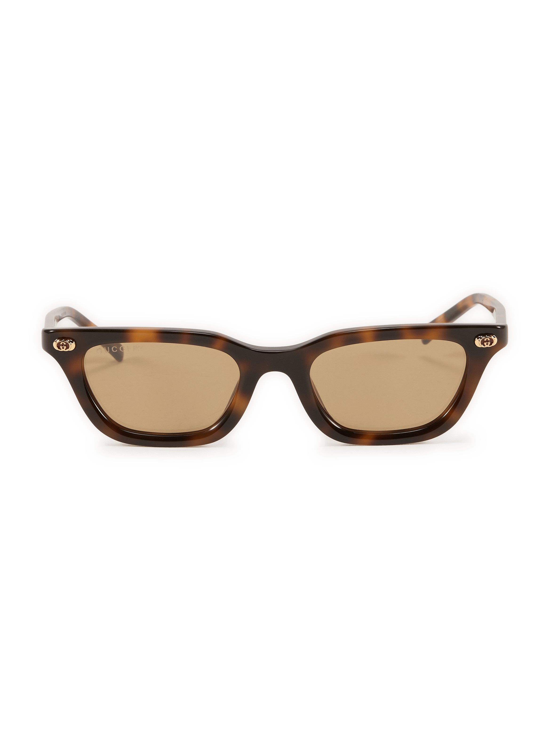 Lunettes de soleil Institutional Logo GUCCI Marron