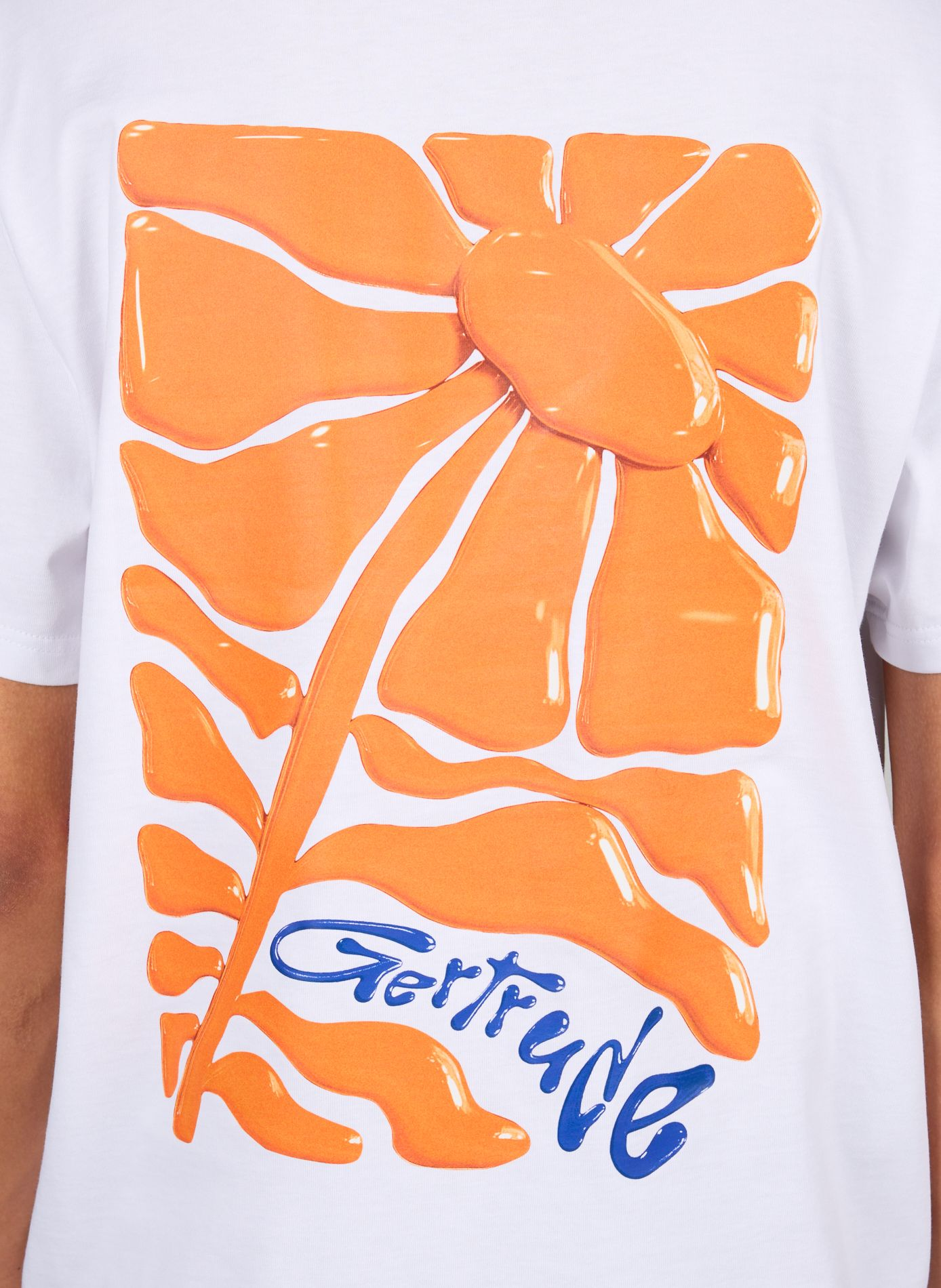 Printed cotton T-shirt GERTRUDE ET GASTON White