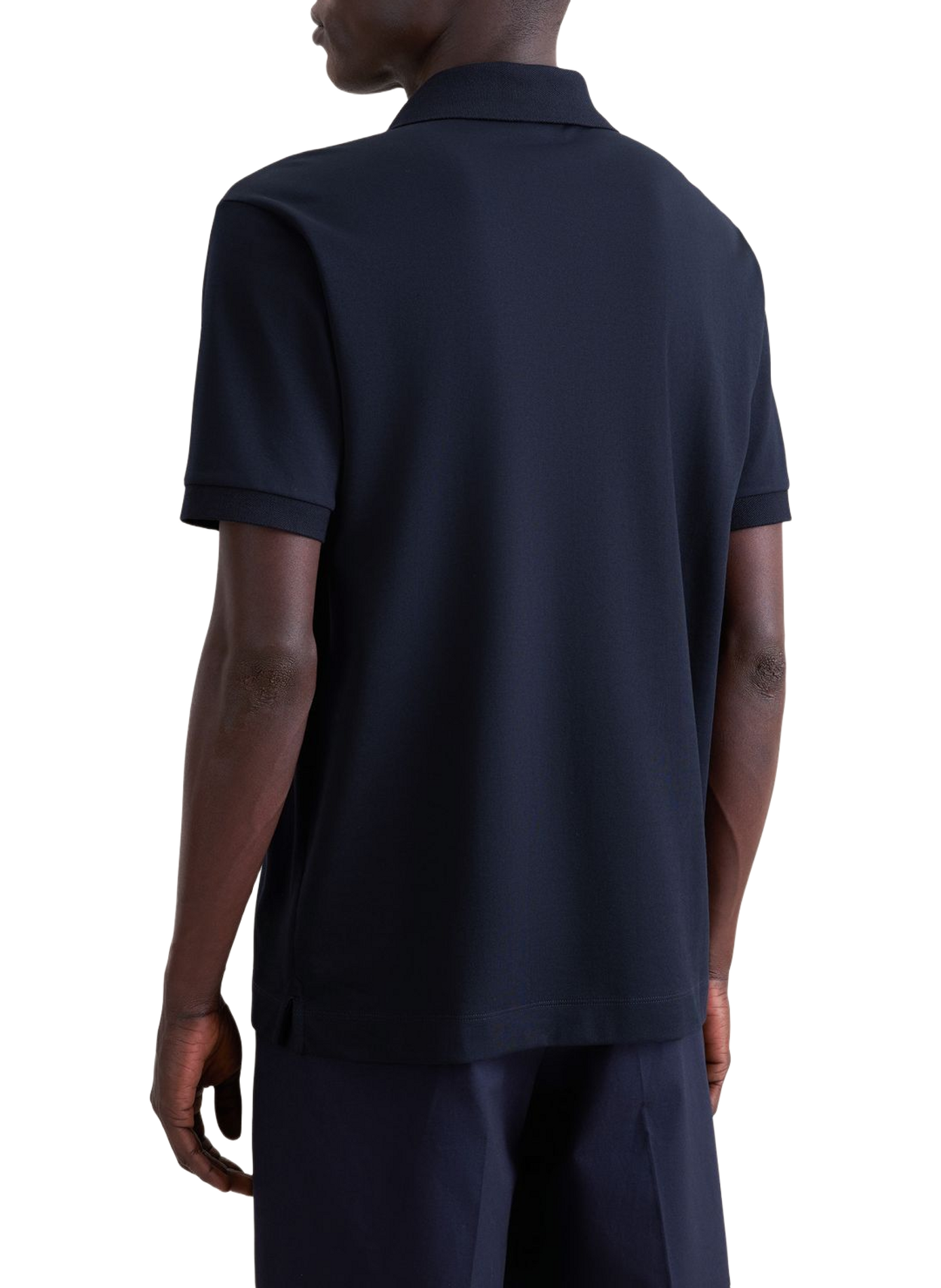 Short-sleeved polo shirt in blended cotton SEIDENSTICKER Blue