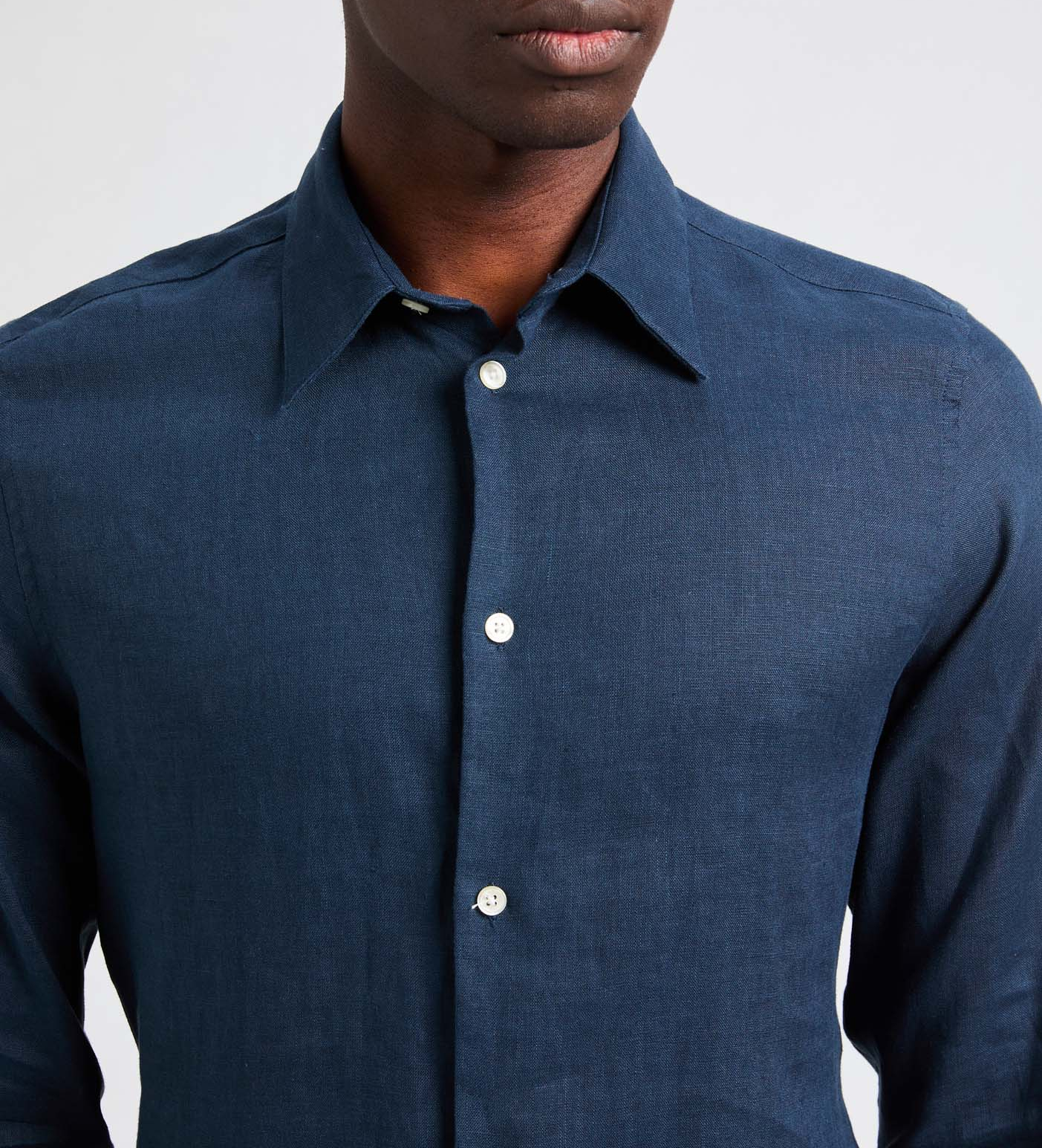 Linen Flin Shirt AU PRINTEMPS PARIS Blue
