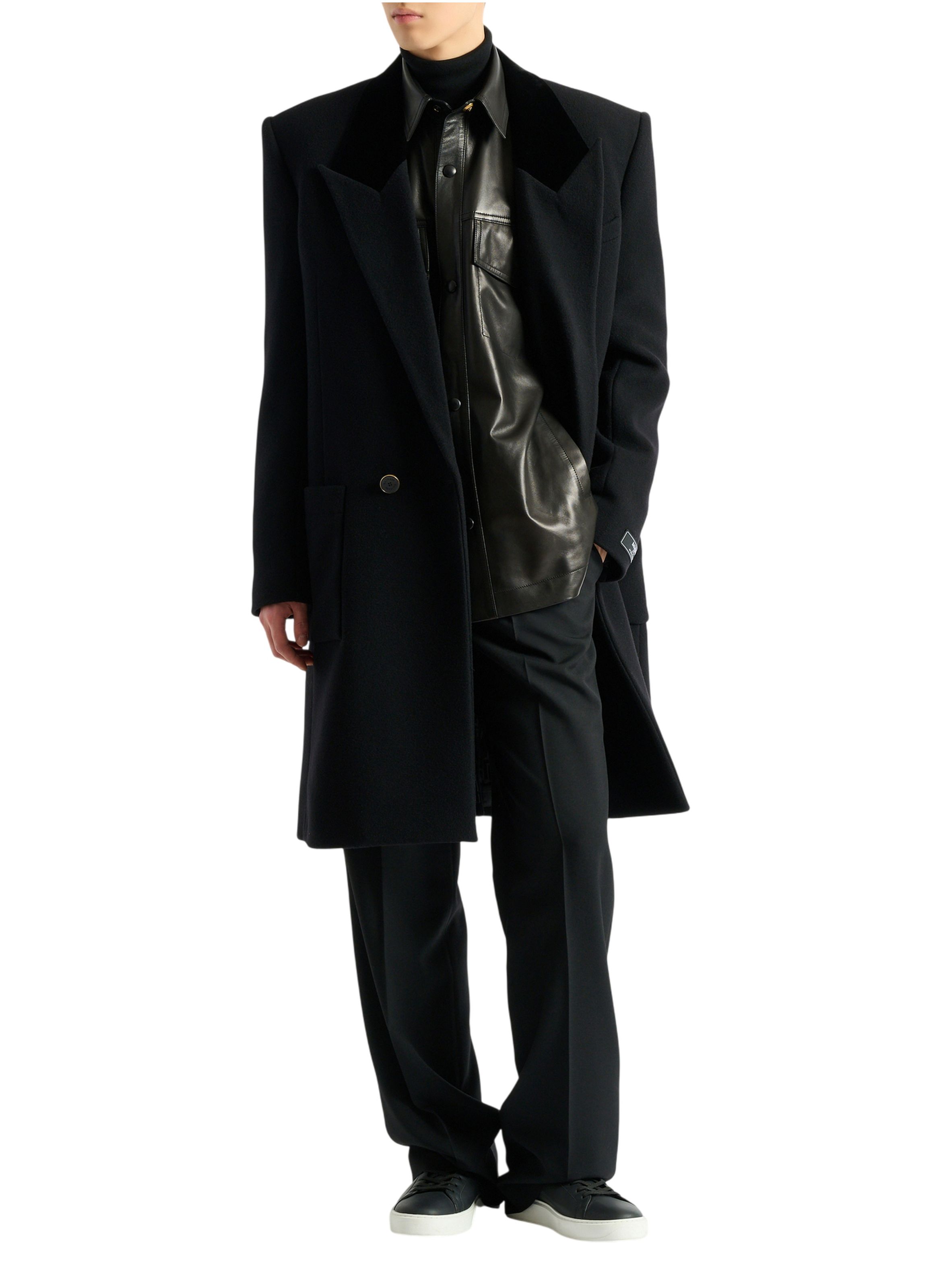 Surchemise en cuir BALMAIN Noir
