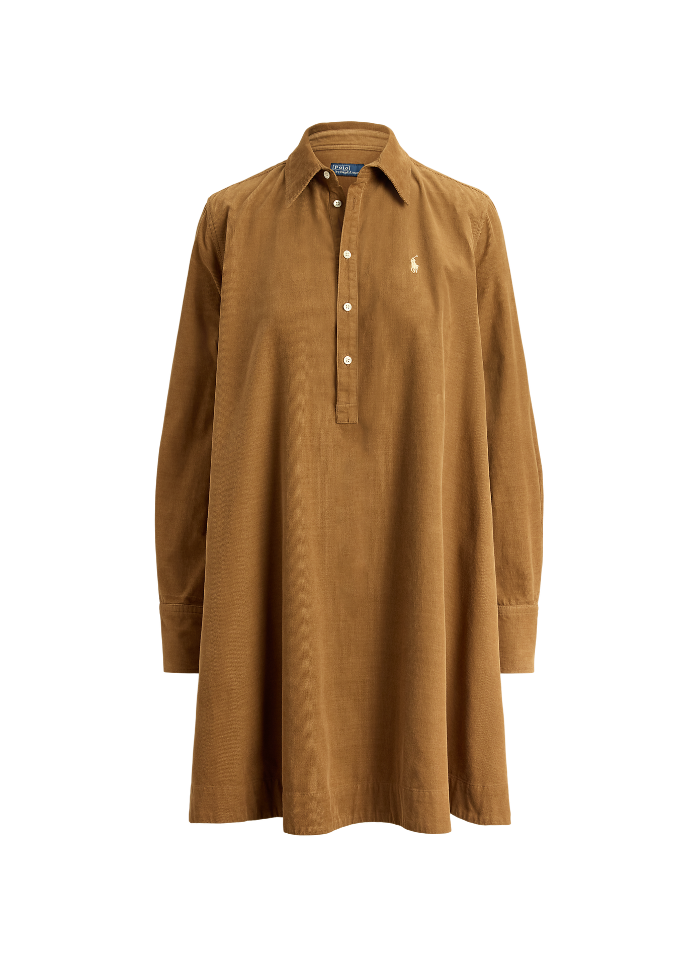 Robe ample col polo en coton POLO RALPH LAUREN Beige