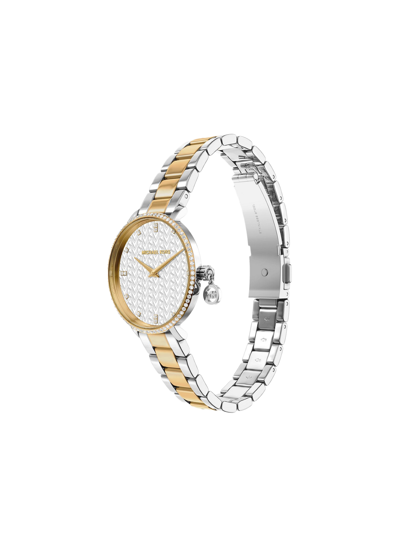 Montre quartz Mini Pyper en acier inoxydable MICHAEL KORS MONTRES Blanc