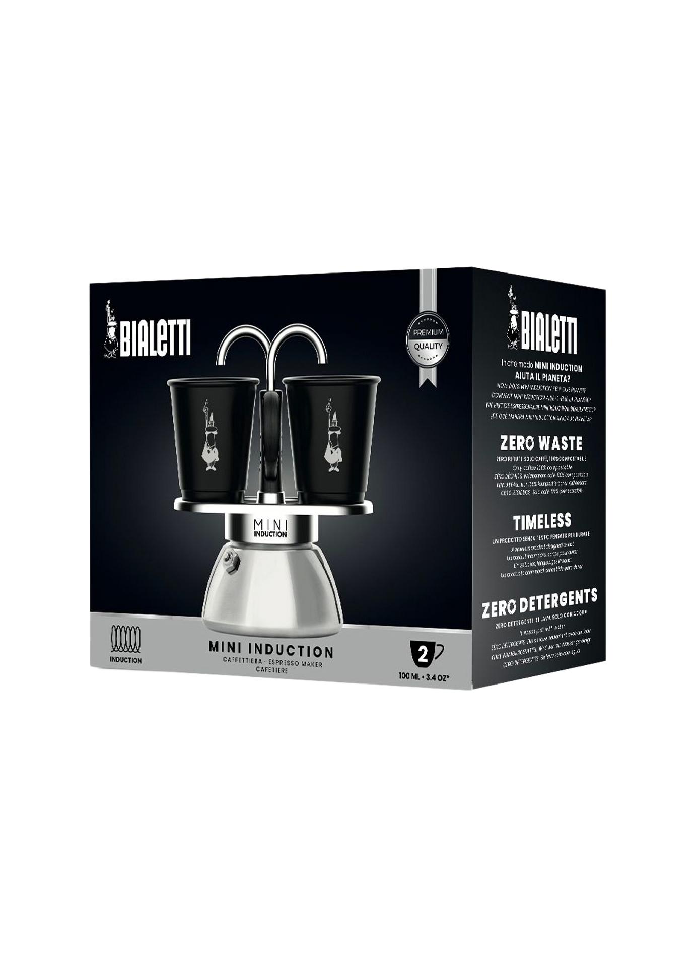 Mini Express Induction Coffee Maker BIALETTI Black