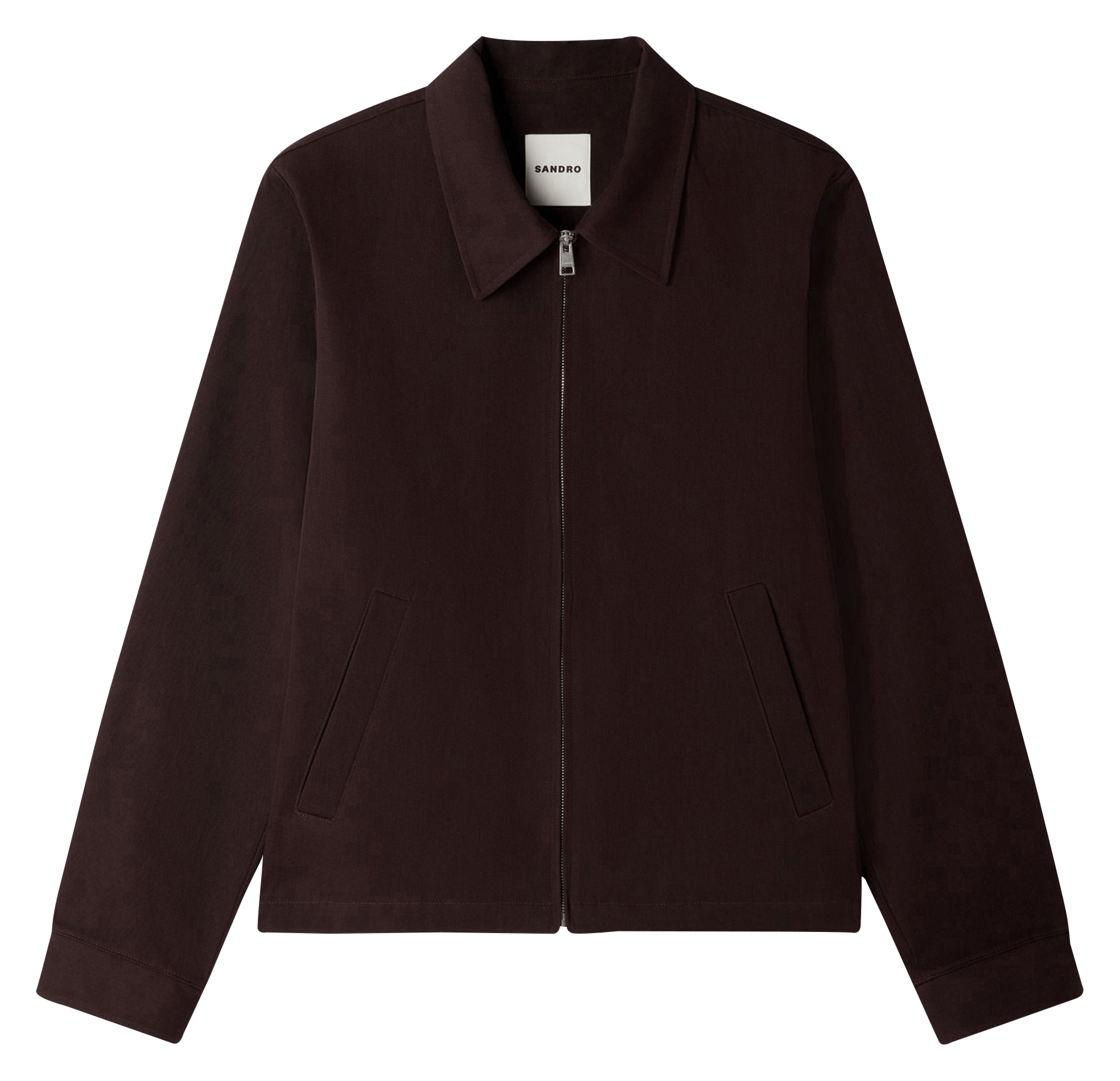 Blouson près du corps en coton SANDRO Marron