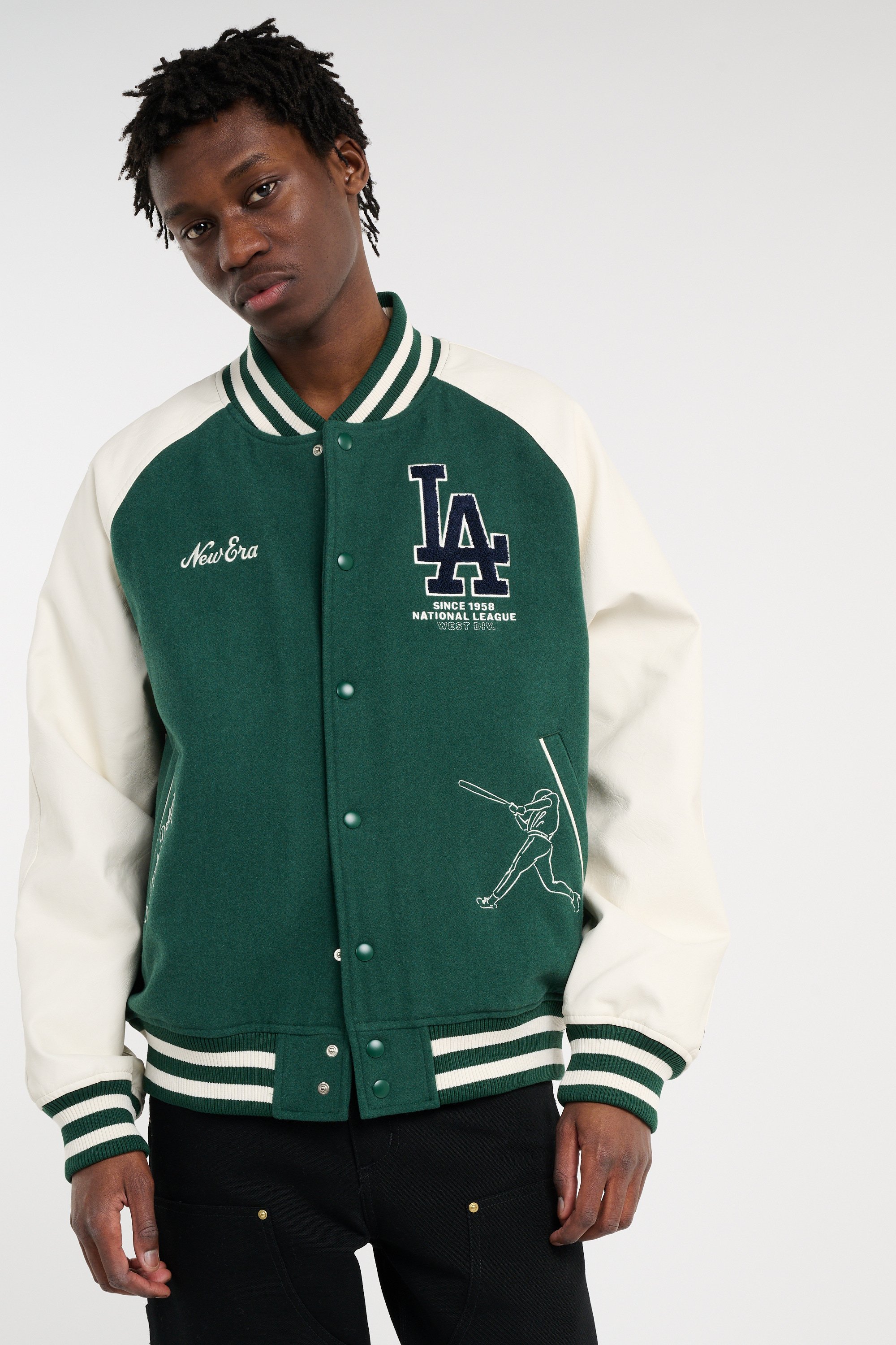 Blouson mlb varsity jacket neyyan  blk NEW ERA Vert
