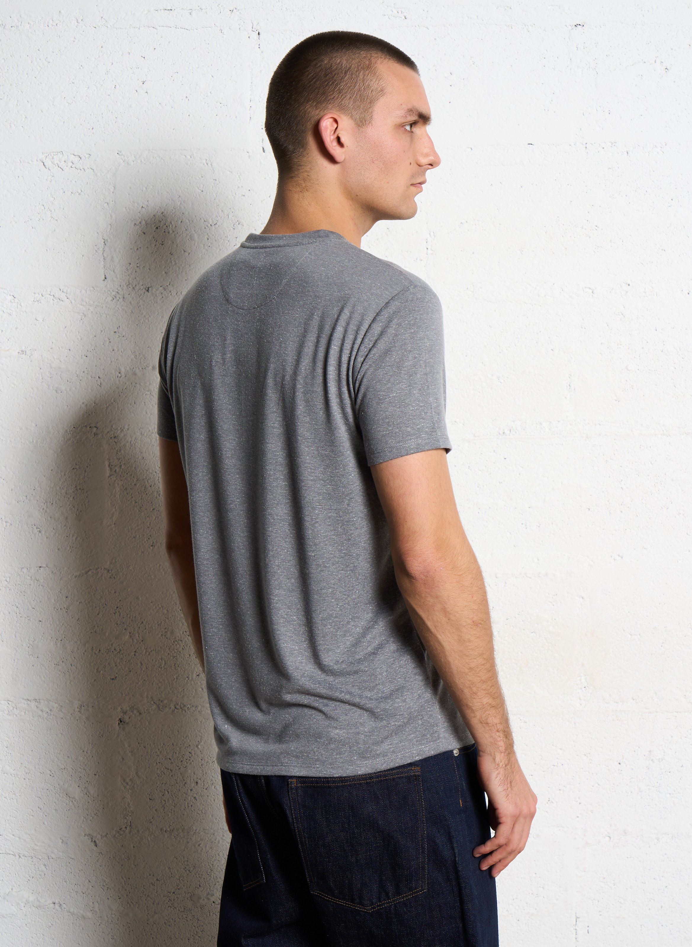 Tee-shirt droit col rond IKKS Gris