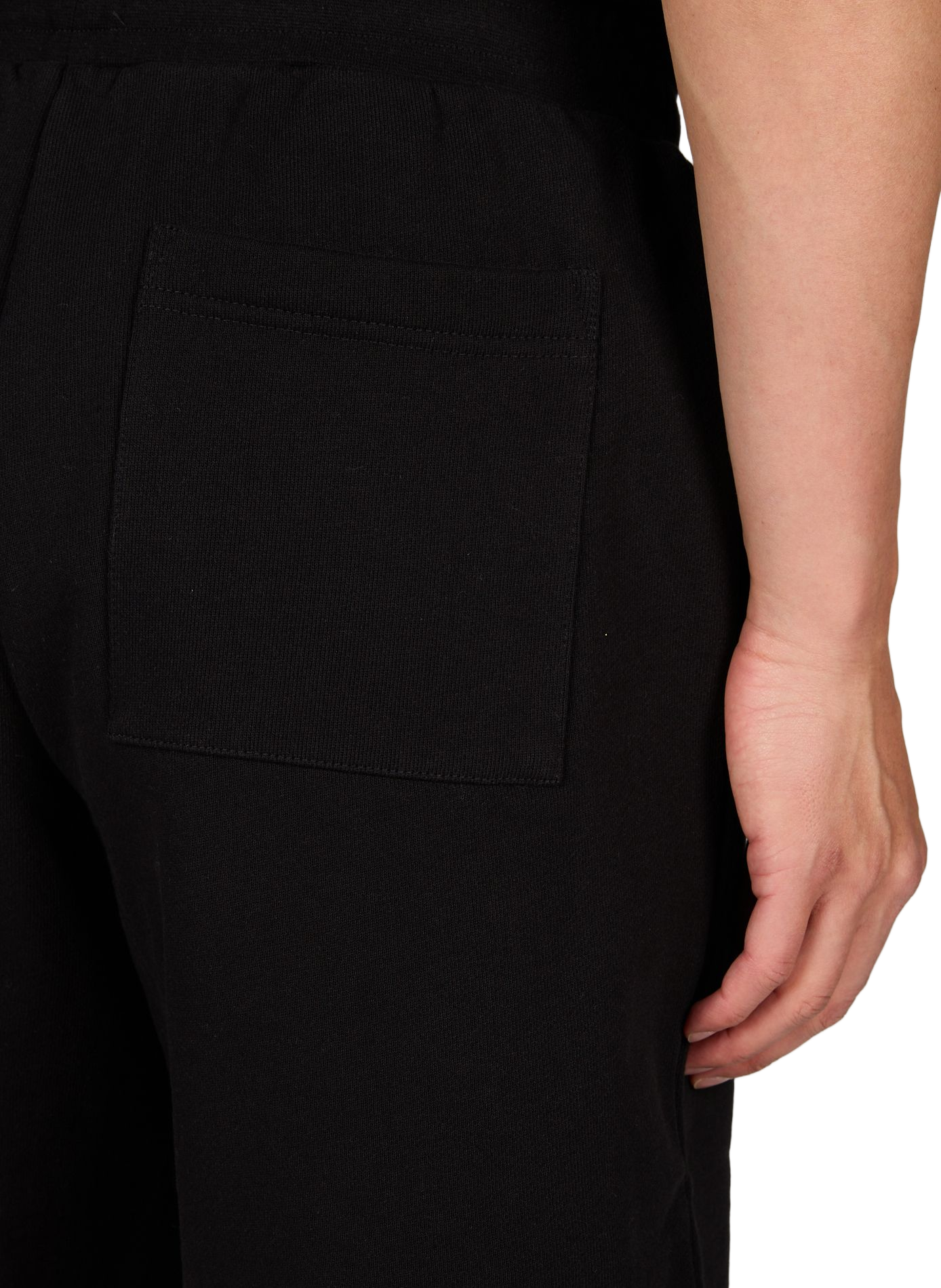 Short de survêtement à logo brodé en coton DIME Noir