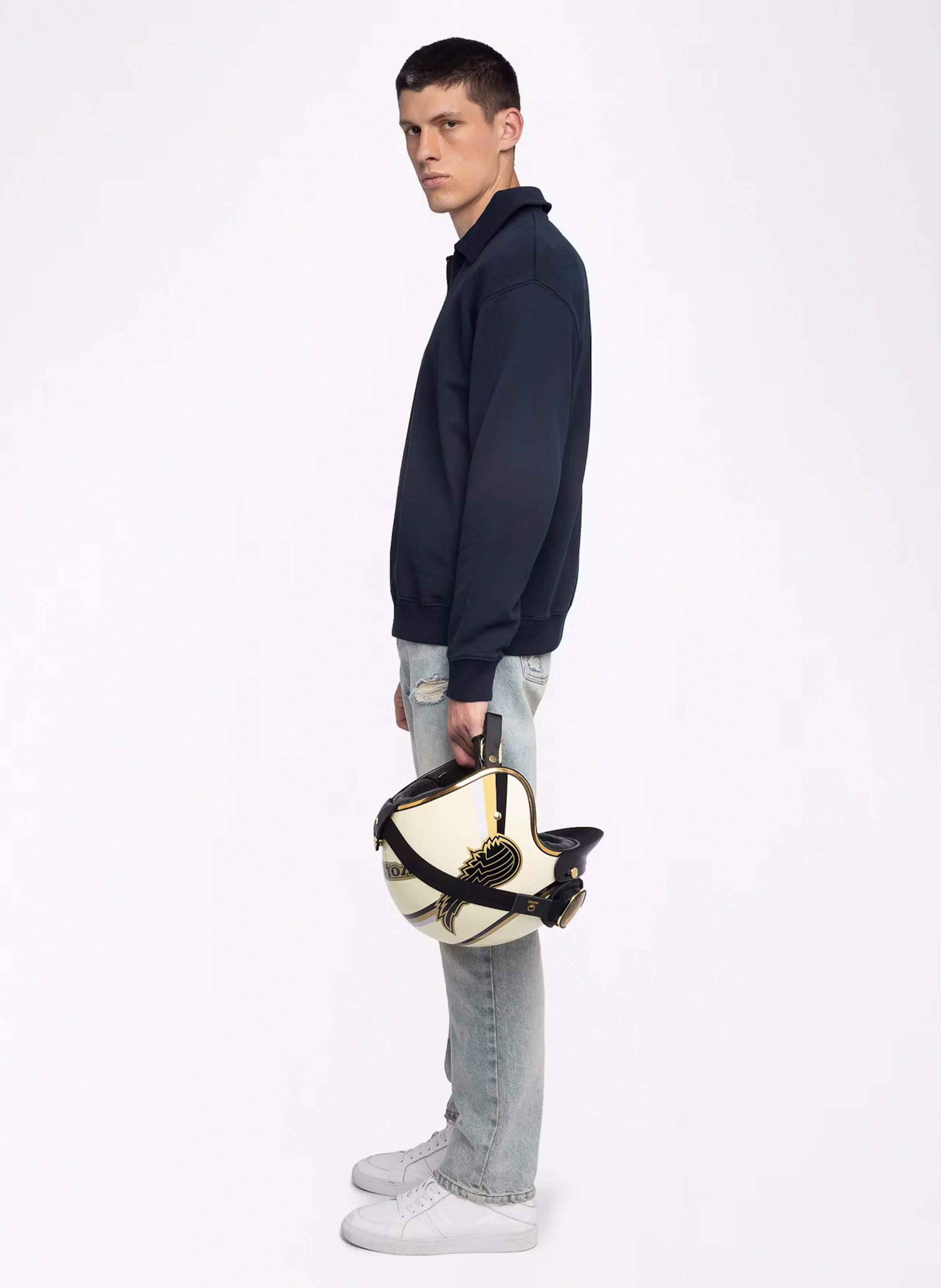 Sweat droit en coton moya ZADIG&VOLTAIRE Bleu