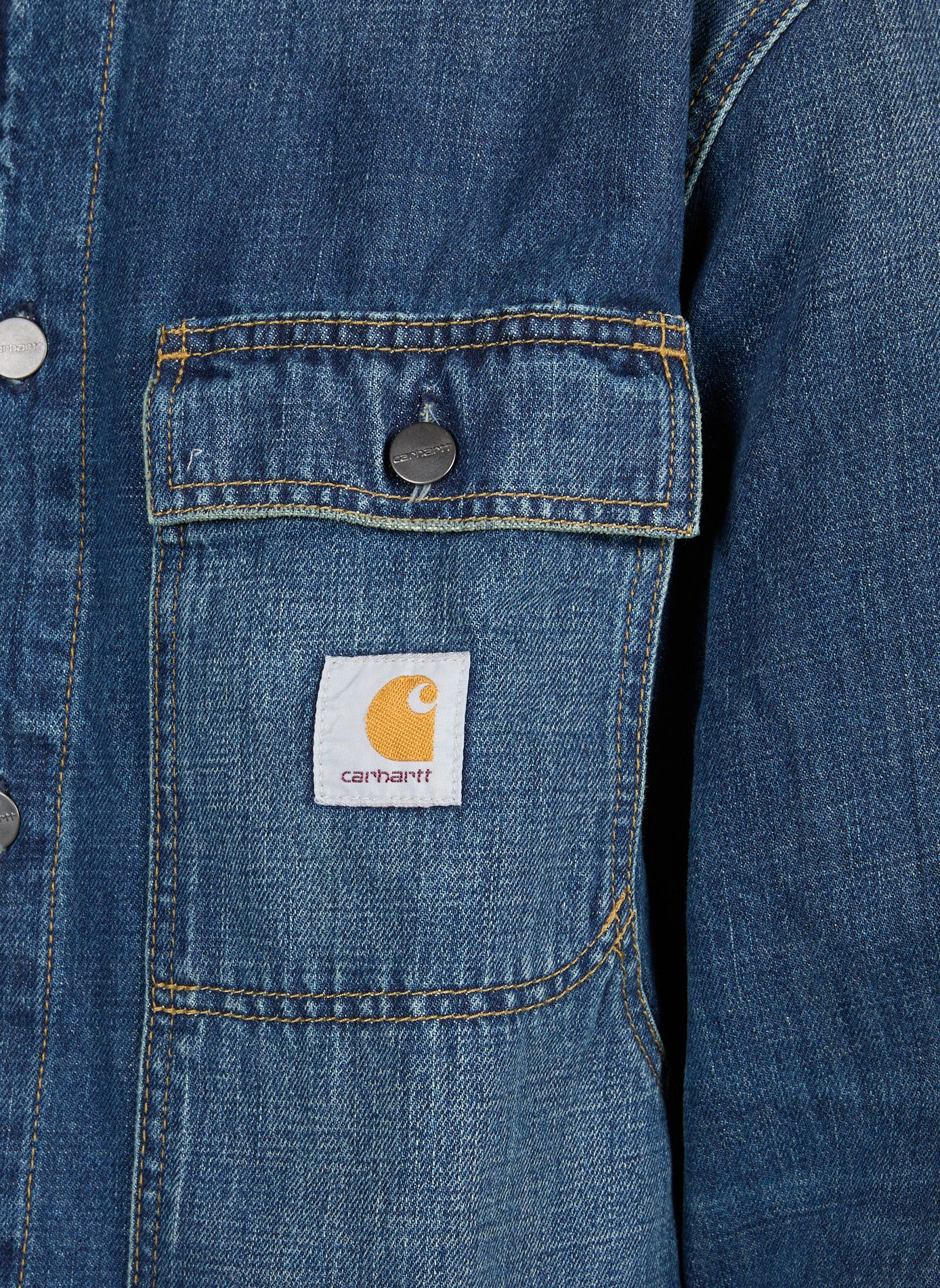 Weite Overshirt Oakland Shirt aus Baumwolle CARHARTT WIP Blau