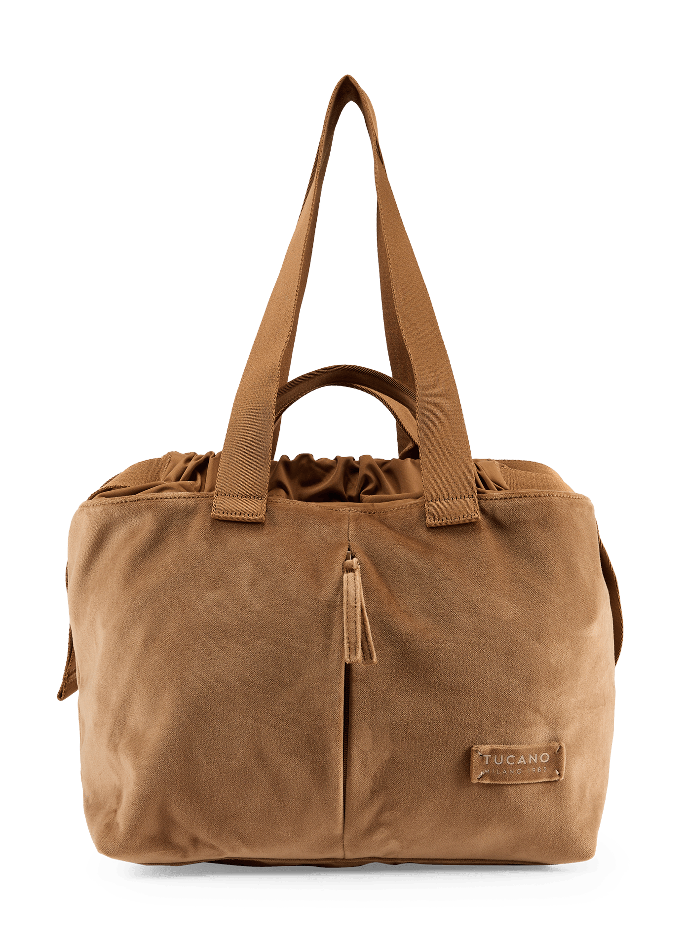Cotton velvet-effect tote bag TUCANO Beige