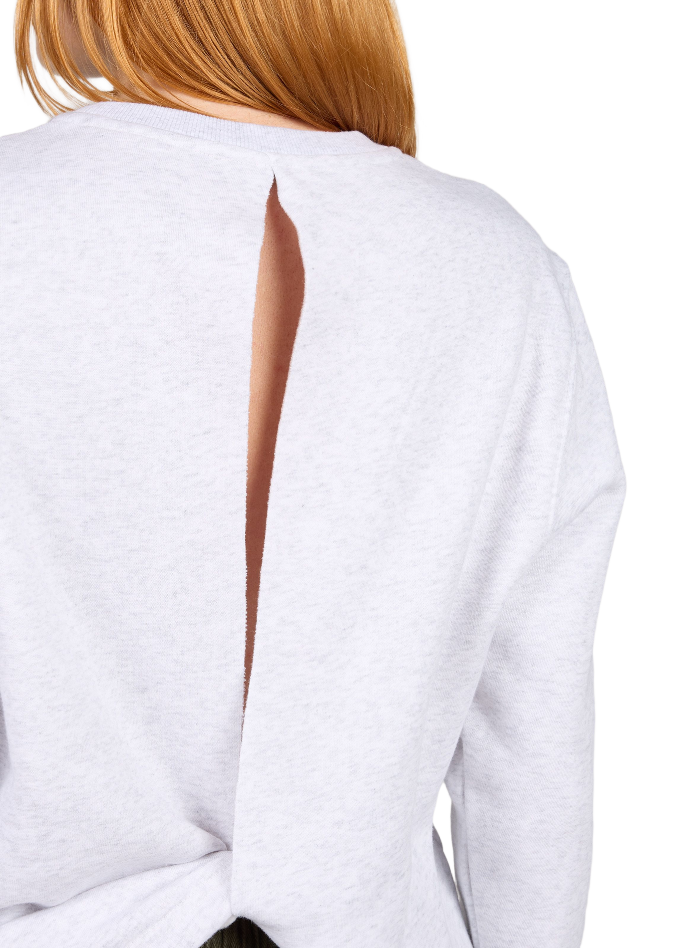 Straight-cut Nathalie sweatshirt in cotton blend LAURE+MAX Grey